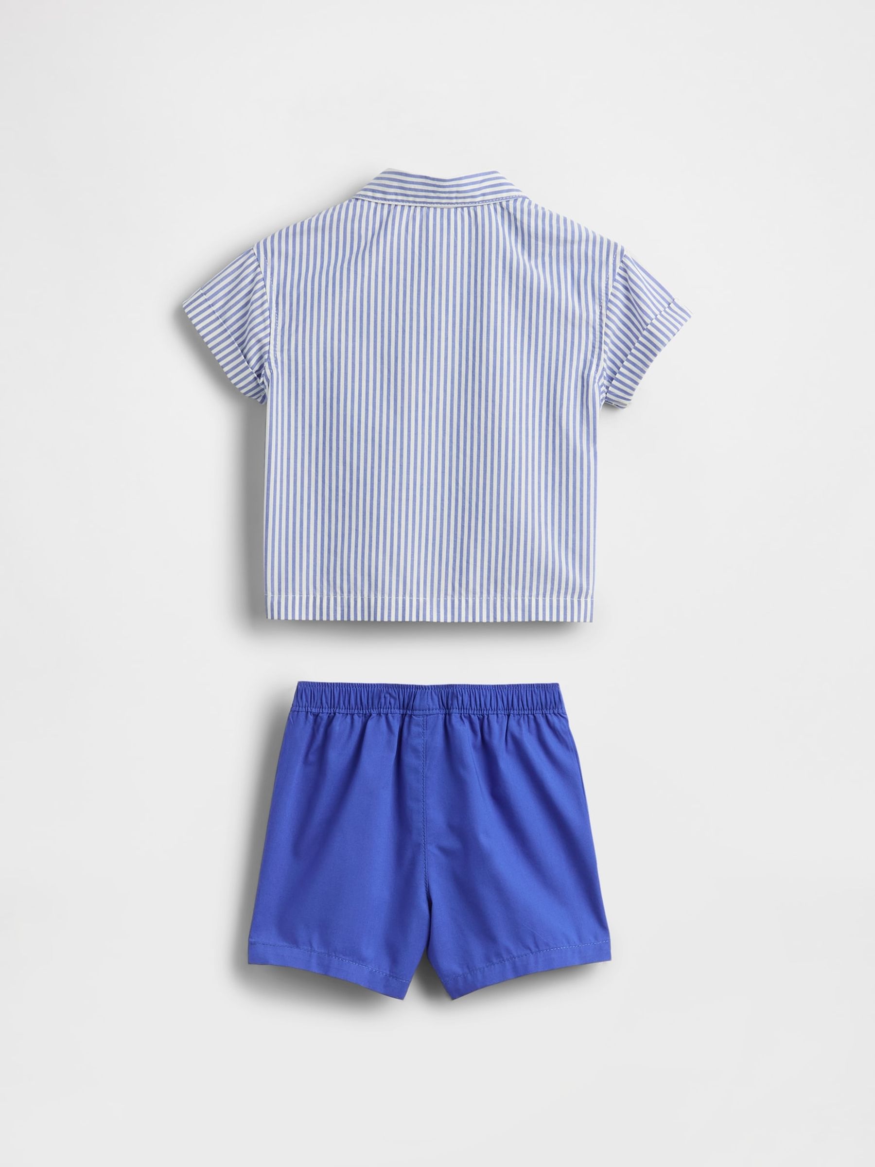 Blue Stripe Poplin Outfit Set (Newborn-24mths) - Image 2 of 2