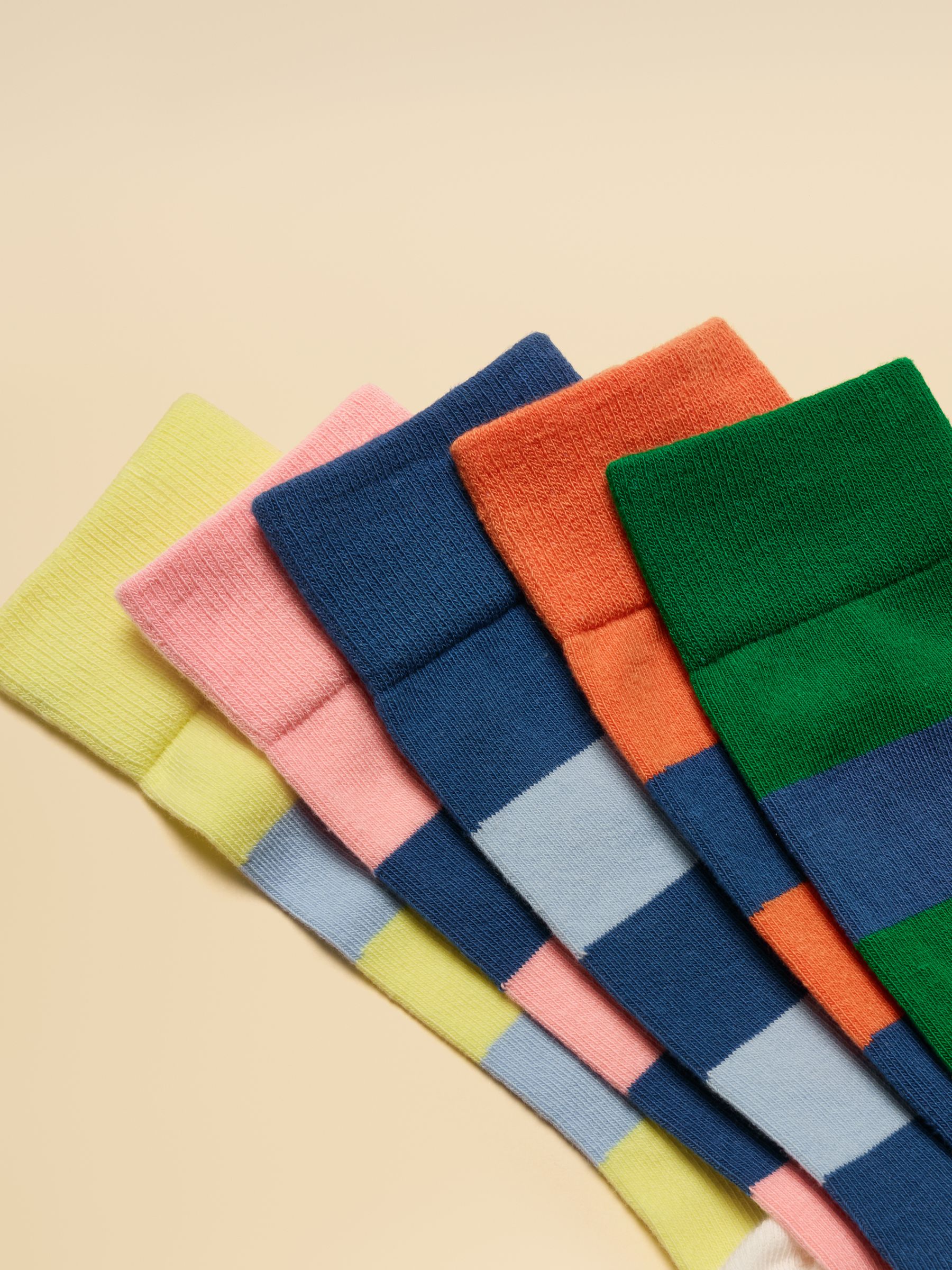 Men's Kingsbury Multi Bright Socks 5 Pack (size 7-12) - Image 2 of 3