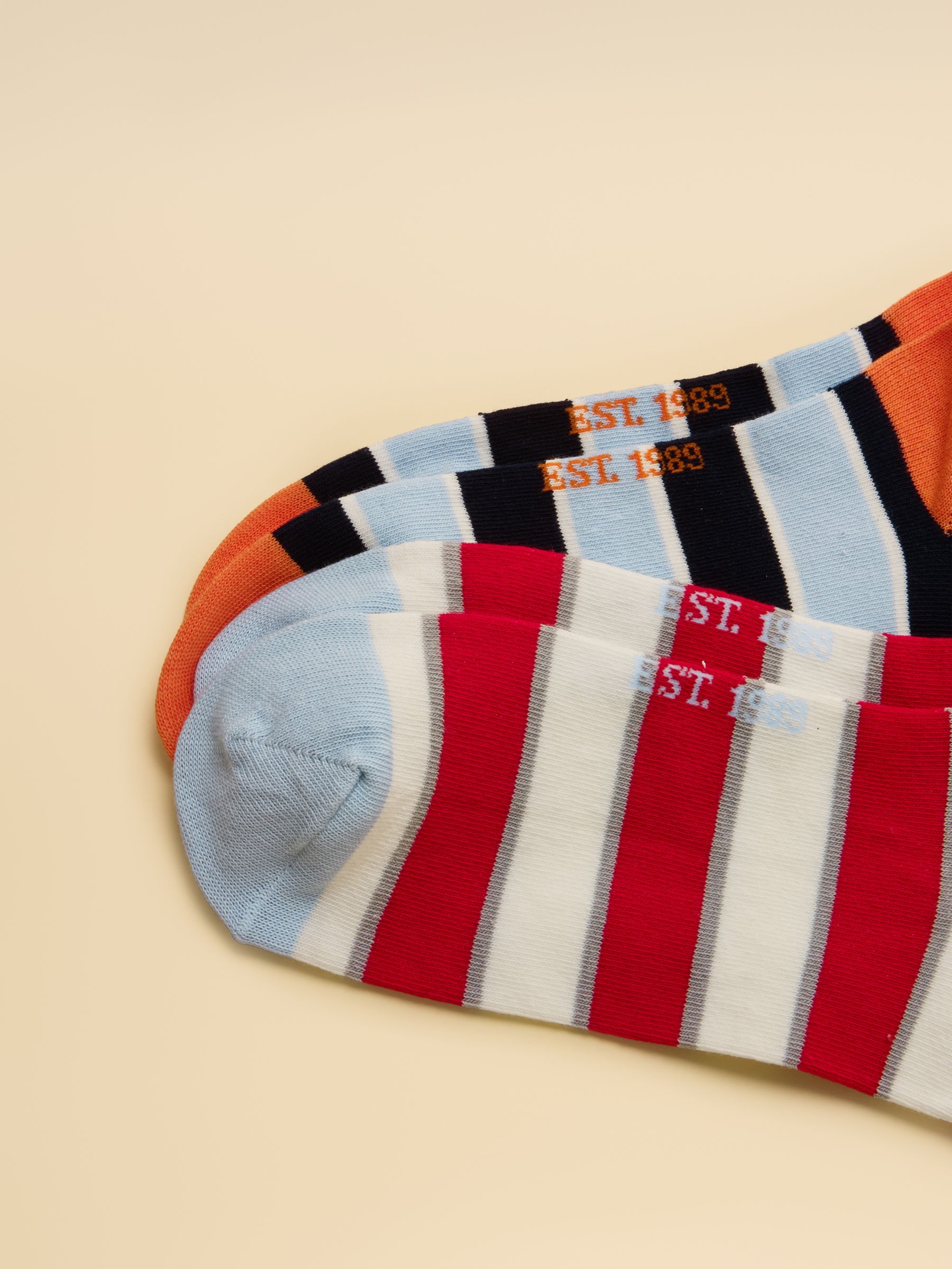 Men's Rilla Multi Bright Trainer Socks 5 Pack - Image 2 of 3