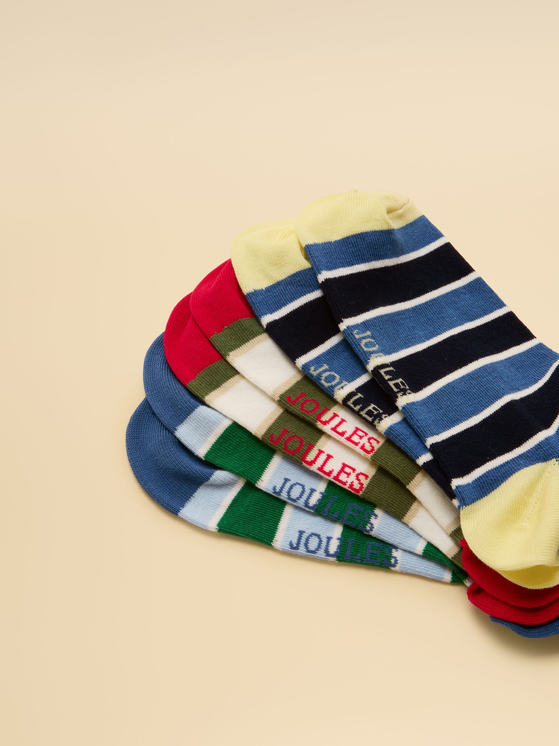 Men's Rilla Multi Bright Trainer Socks 5 Pack - Image 3 of 3
