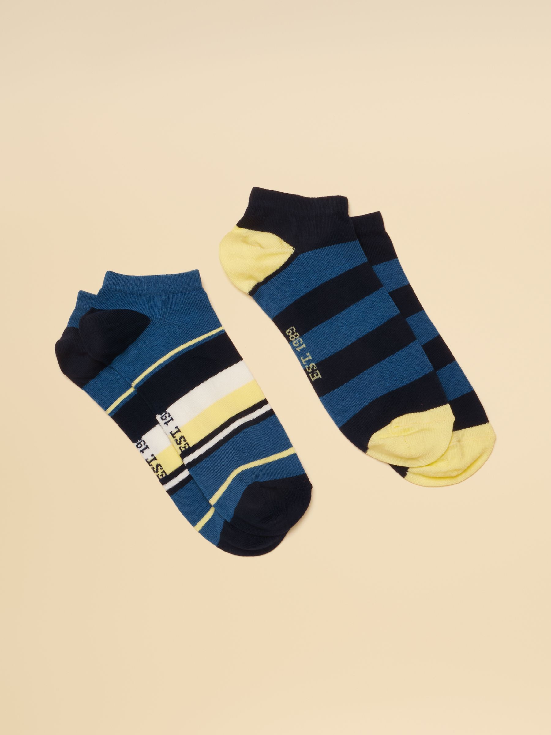 Men's Rilla Navy Yellow Socks 2 Pack (size 7-12) - Image 1 of 3