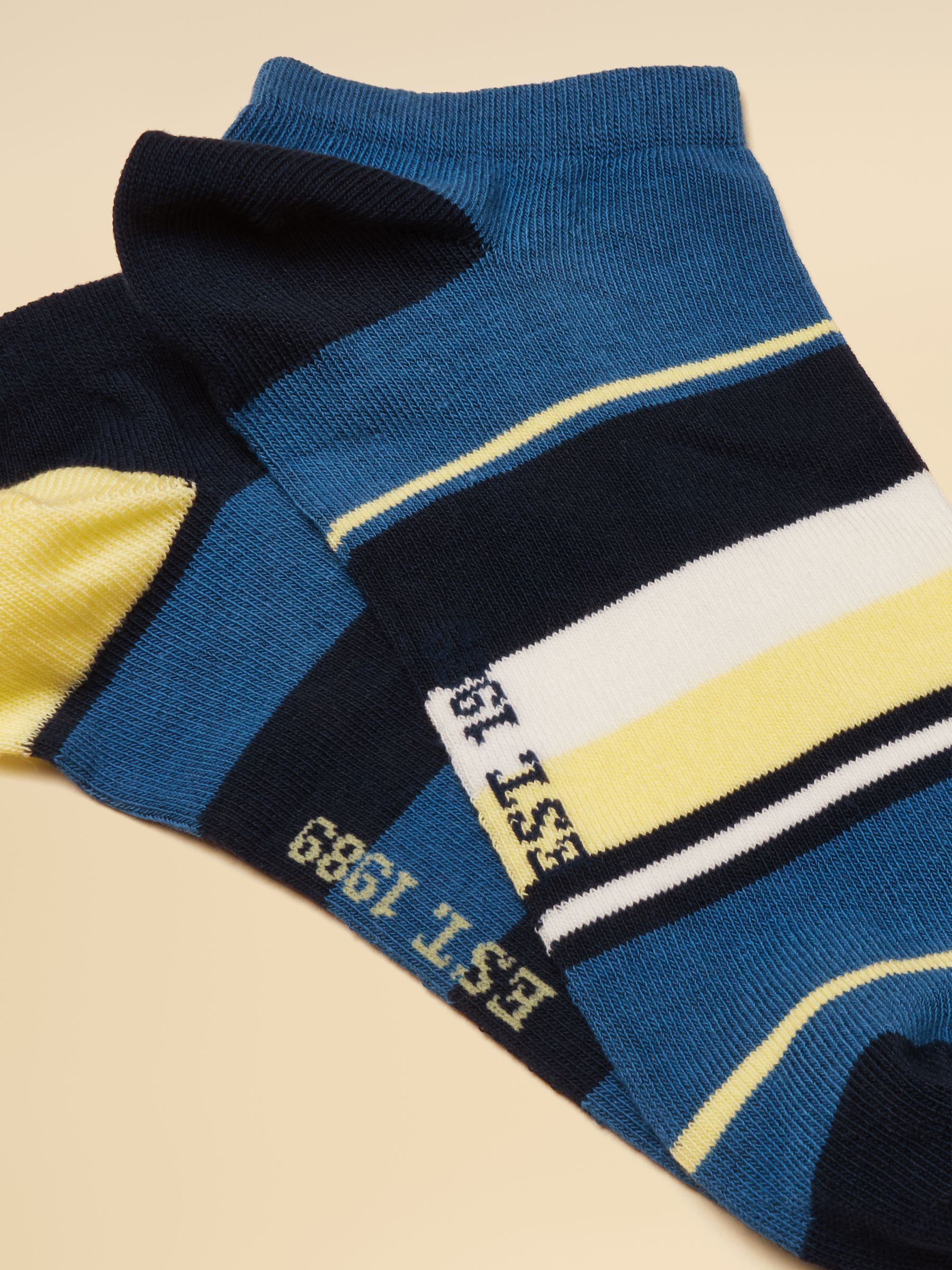 Men's Rilla Navy Yellow Socks 2 Pack (size 7-12) - Image 2 of 3