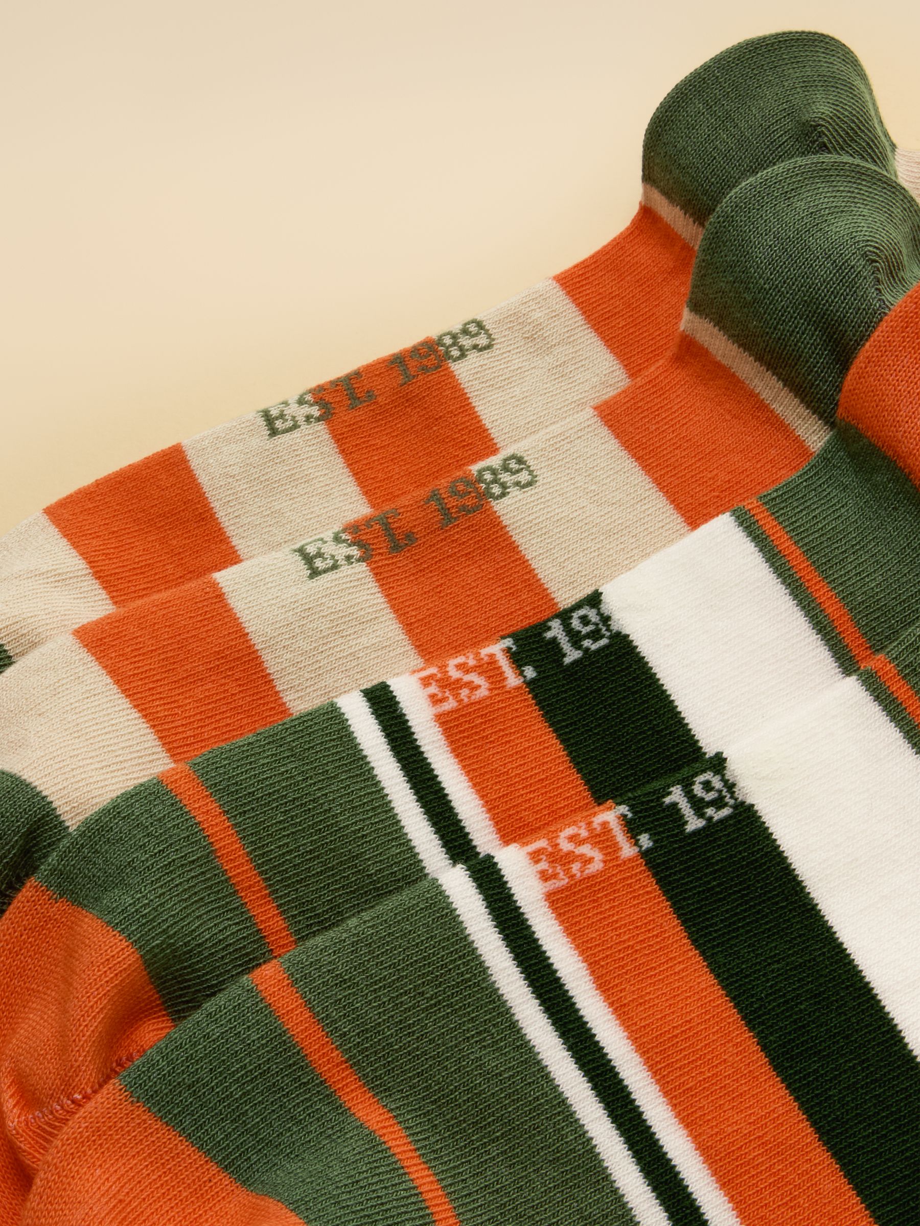 Men's Rilla Green Orange Socks 2 Pack (size 7-12) - Image 2 of 3