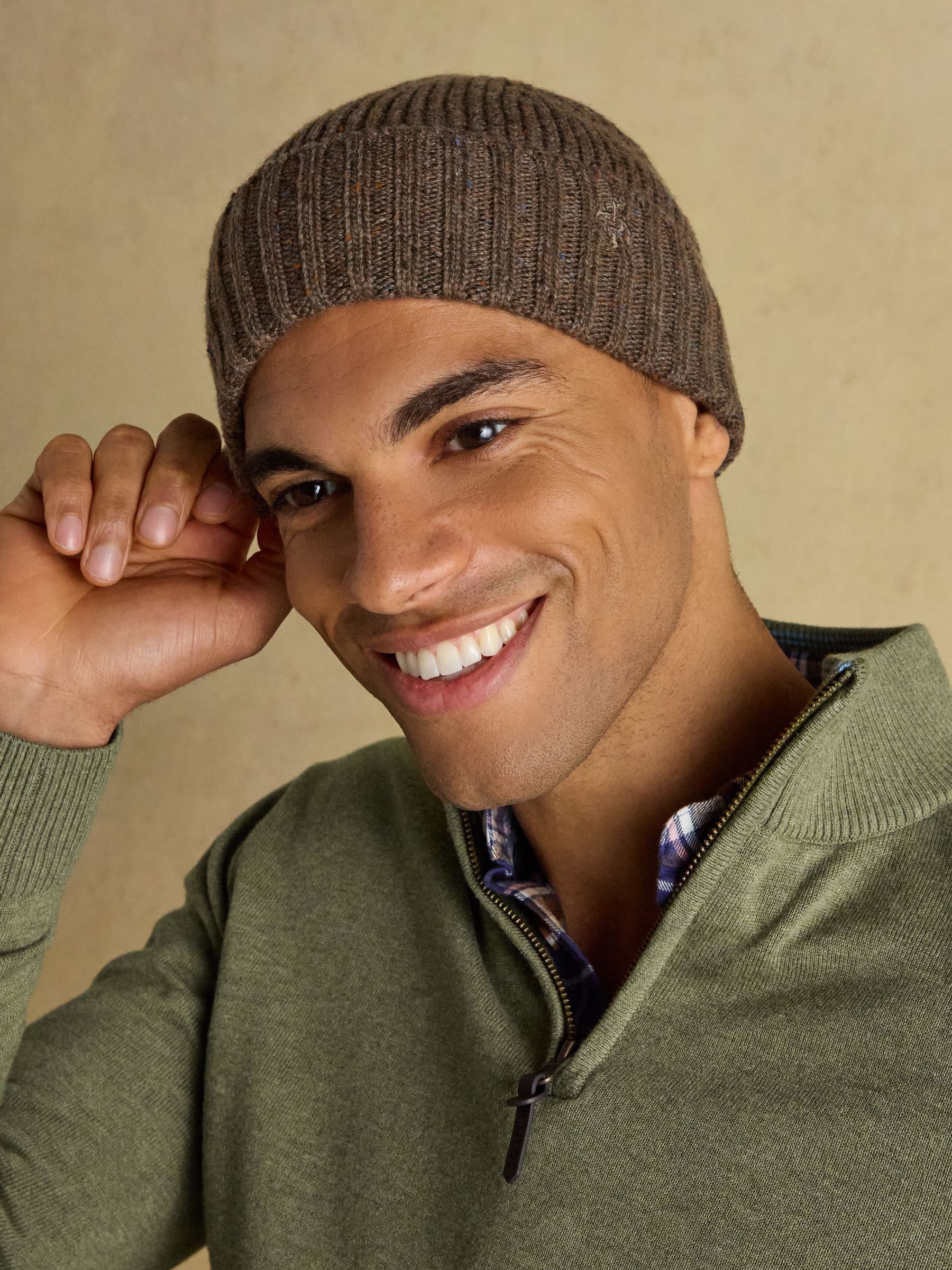 Hammond Brown Beanie Hat - Image 1 of 5