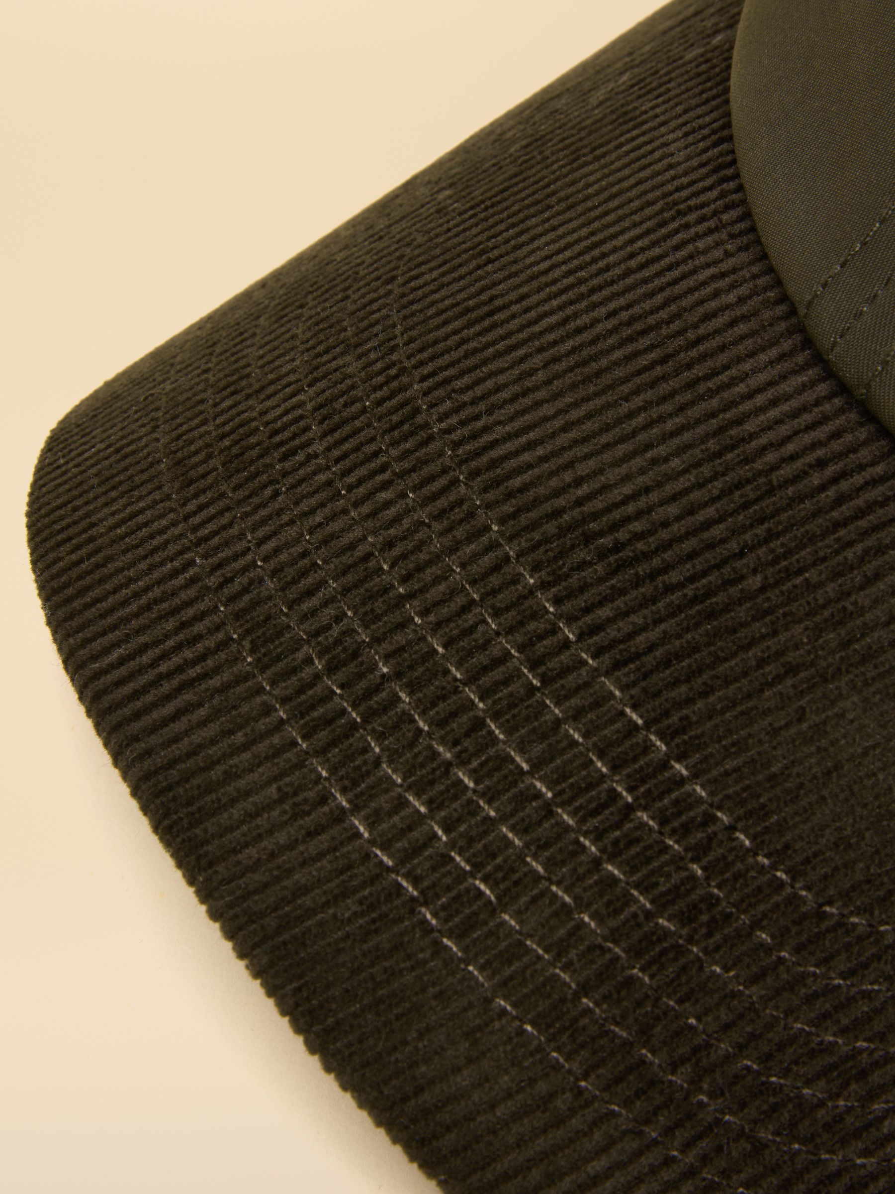 Daley Khaki Green Wax Baseball Cap - Image 6 of 7