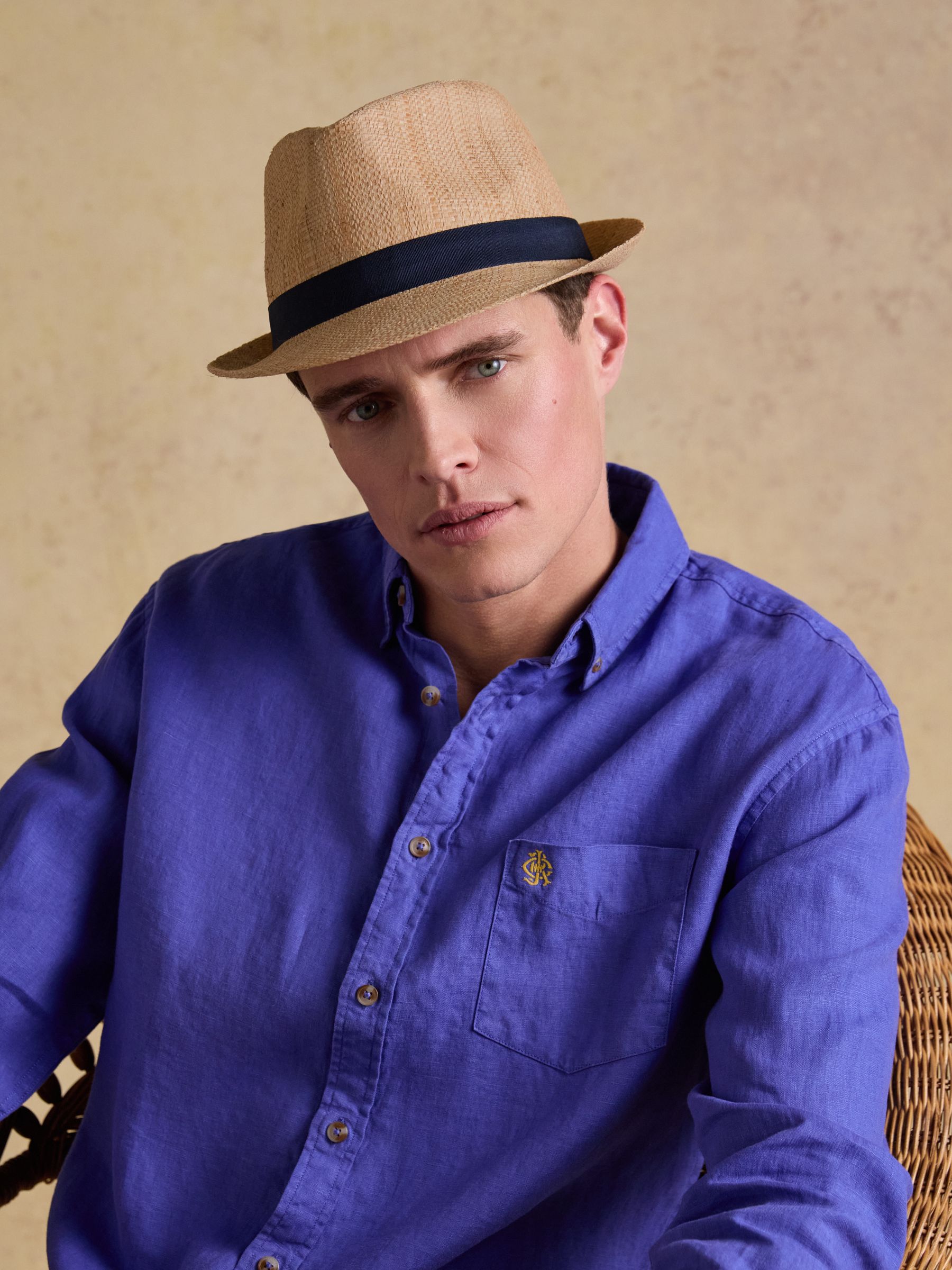 Halstow Natural Trilby Hat - Image 1 of 7 Halstow Natural Trilby Hat - Image 1 of 7