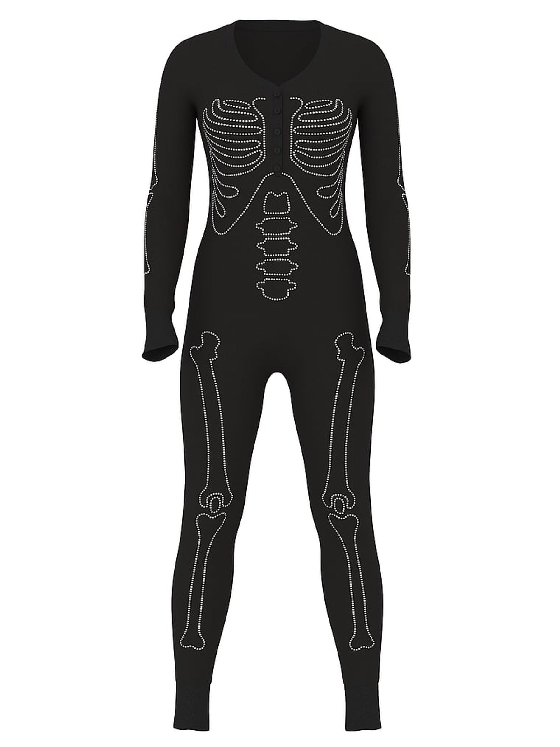 Black Skeleton Halloween Onesie - Image 3 of 3