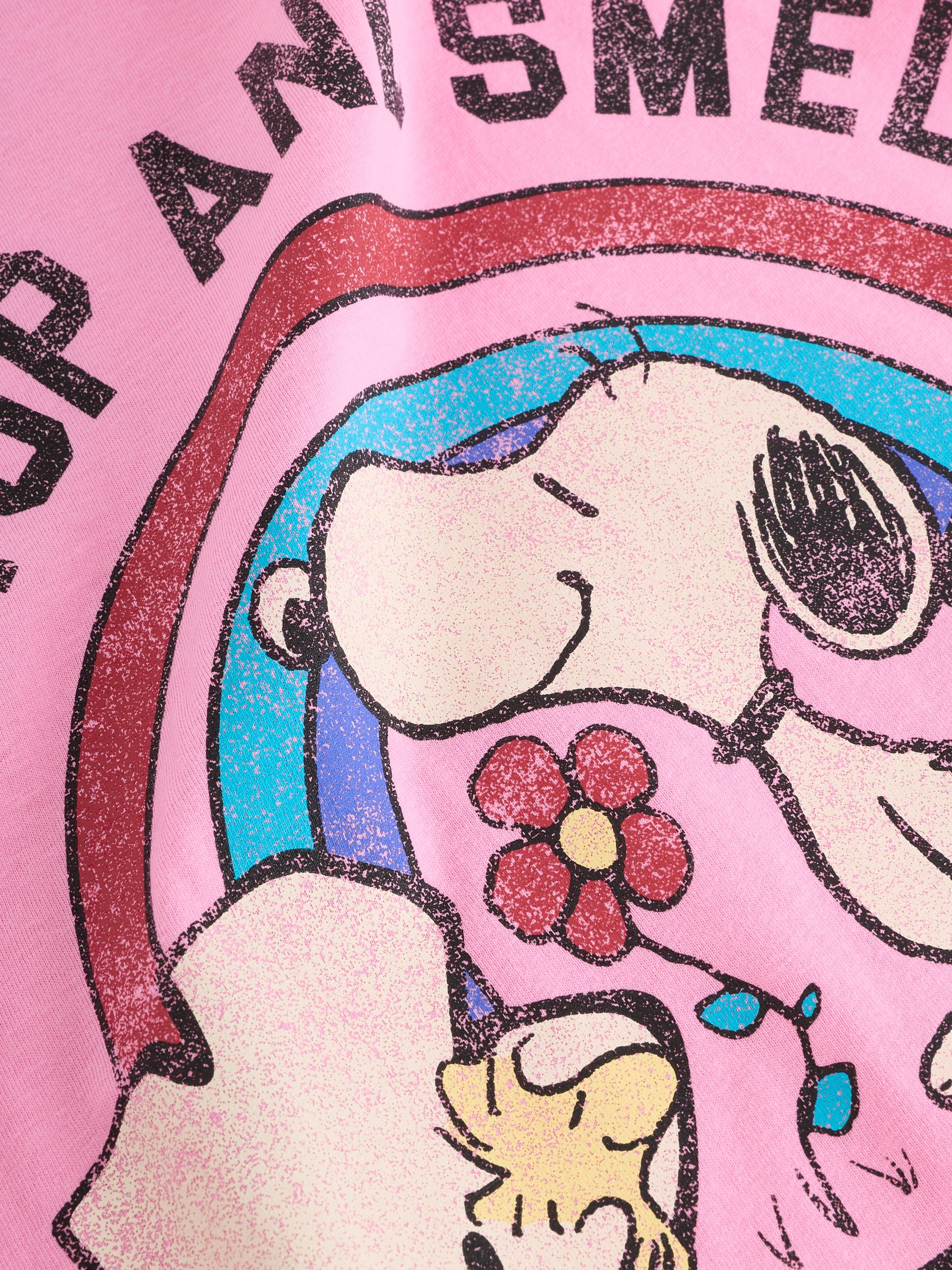 Pink Snoopy Graphic T-Shirt (4-13yrs) - Image 4 of 5