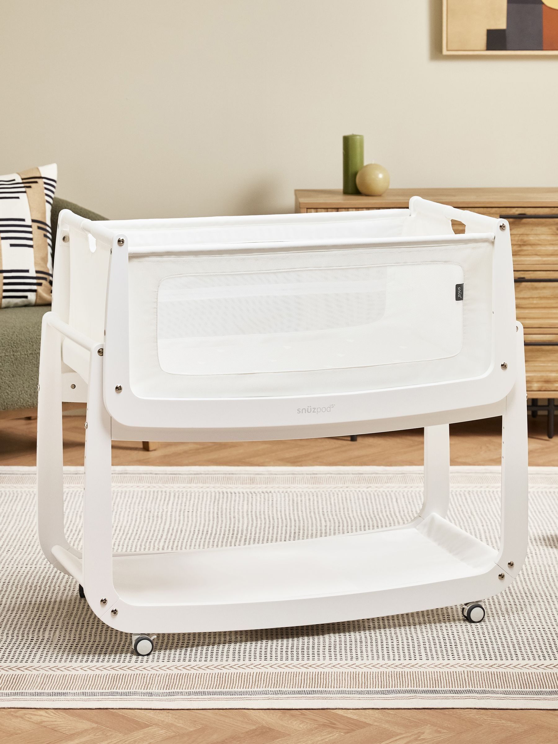 Snuz White SnuzPod 5 Bedside Crib - Image 4 of 8