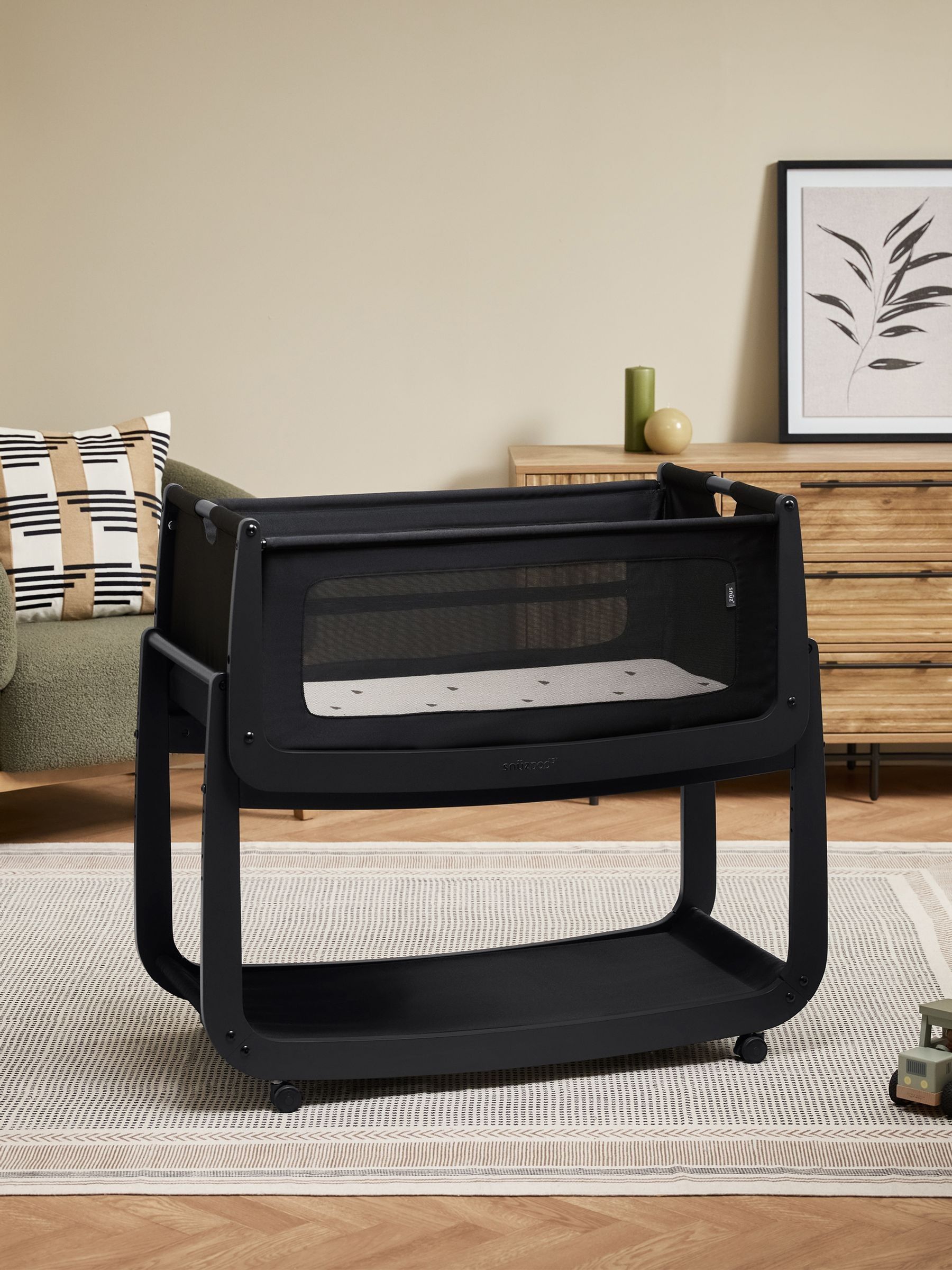 Snuz Graphite SnuzPod 5 Bedside Crib - Image 4 of 8