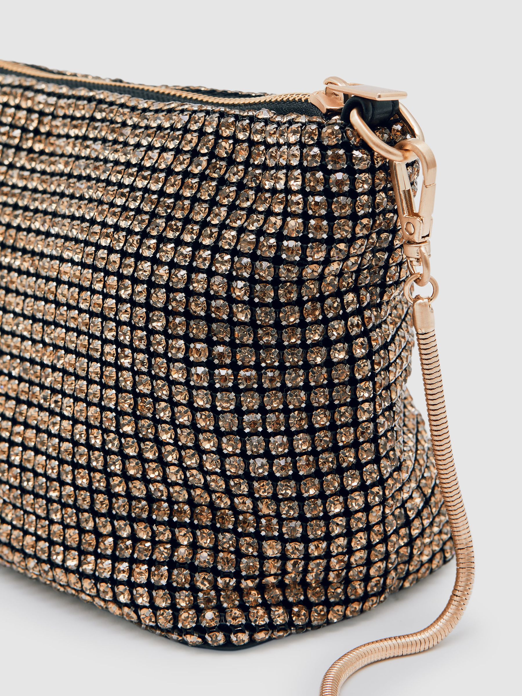 Crystal Bracelet Pouch Bag in Gold - Image 8 of 8