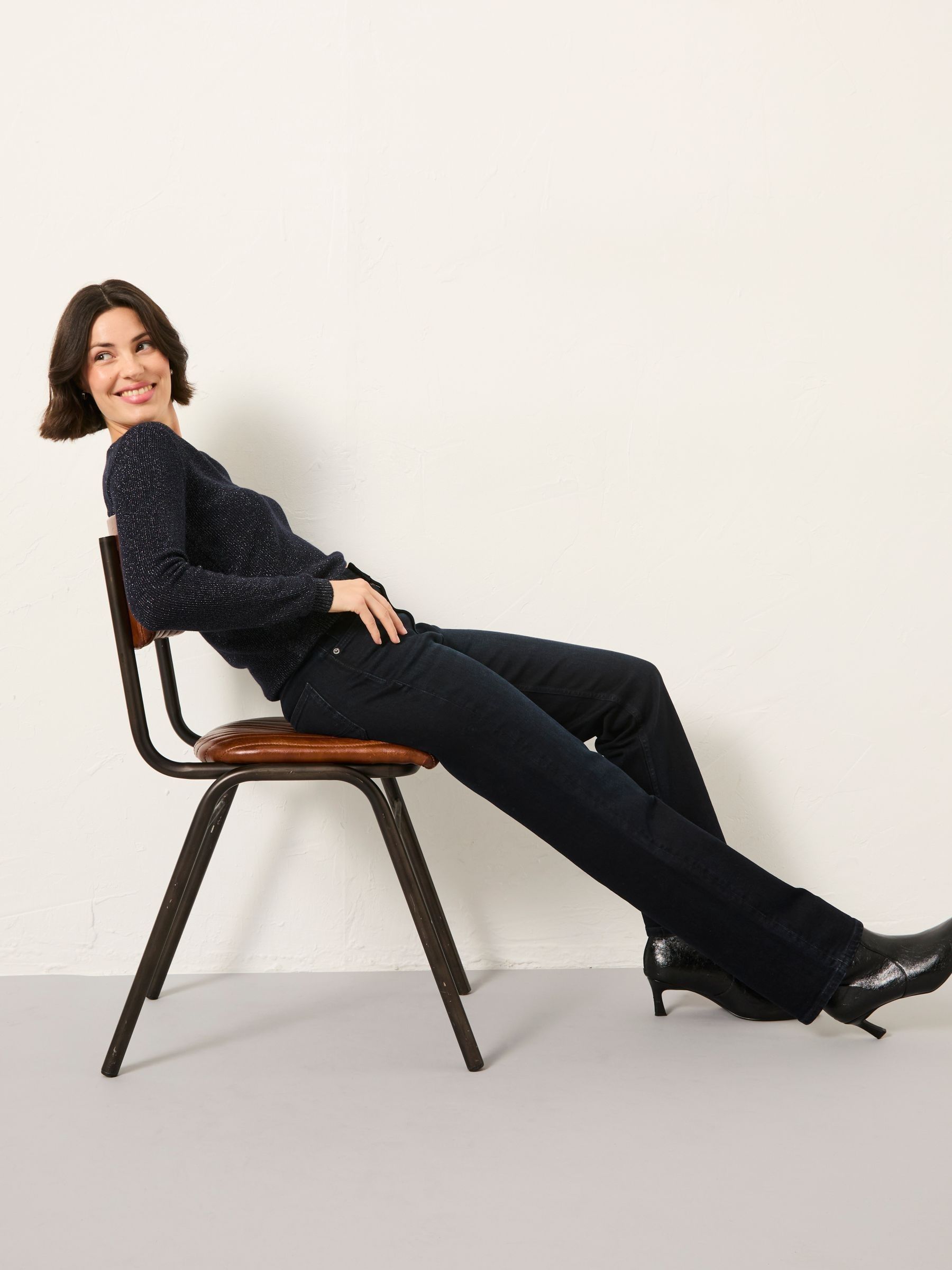 Carmel Denim Dark Blue Comfort Straight Jeans - Image 6 of 7