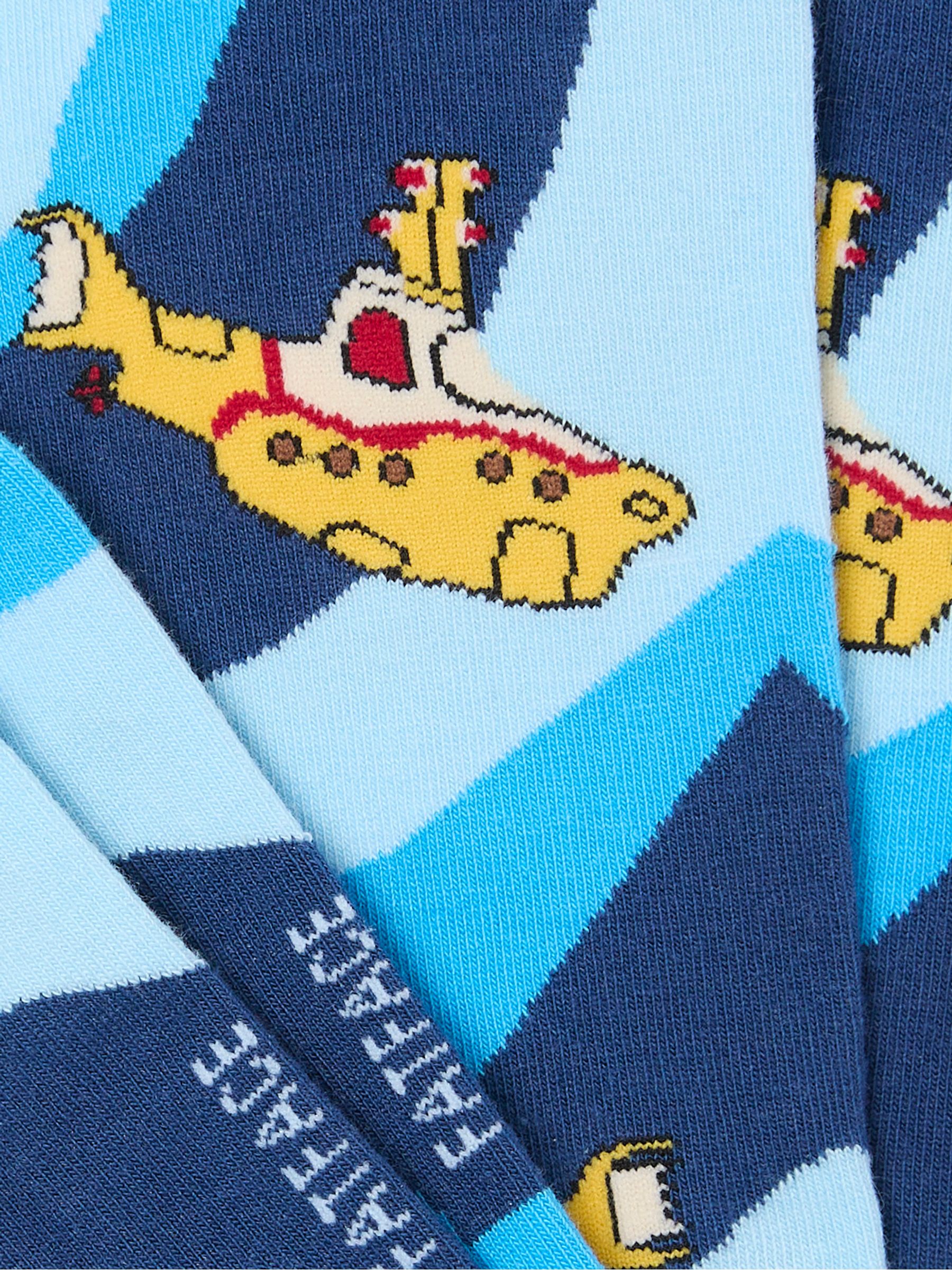 Blue 1 Pair of Beatles Submarine Socks - Image 2 of 2