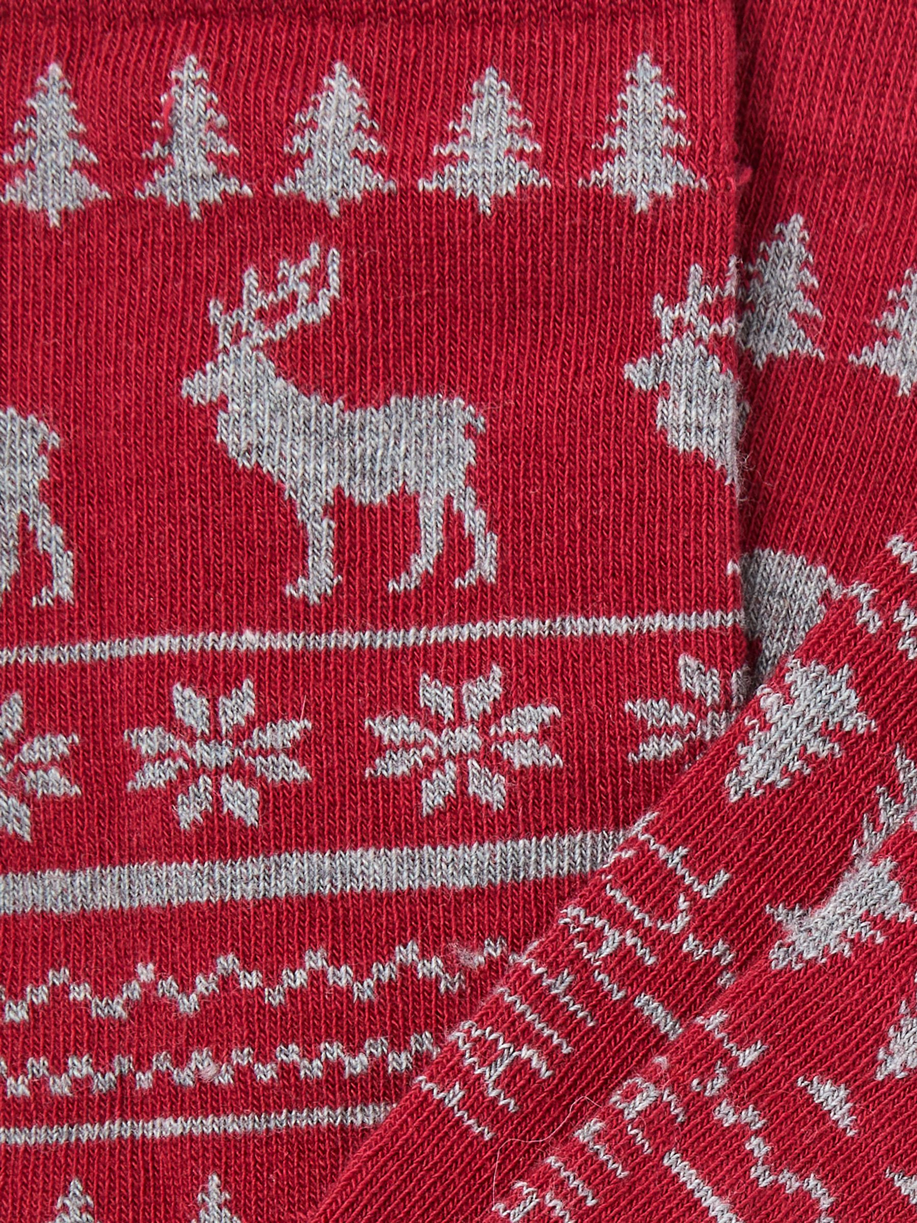 Red Stag Fairisle Socks - Image 2 of 2