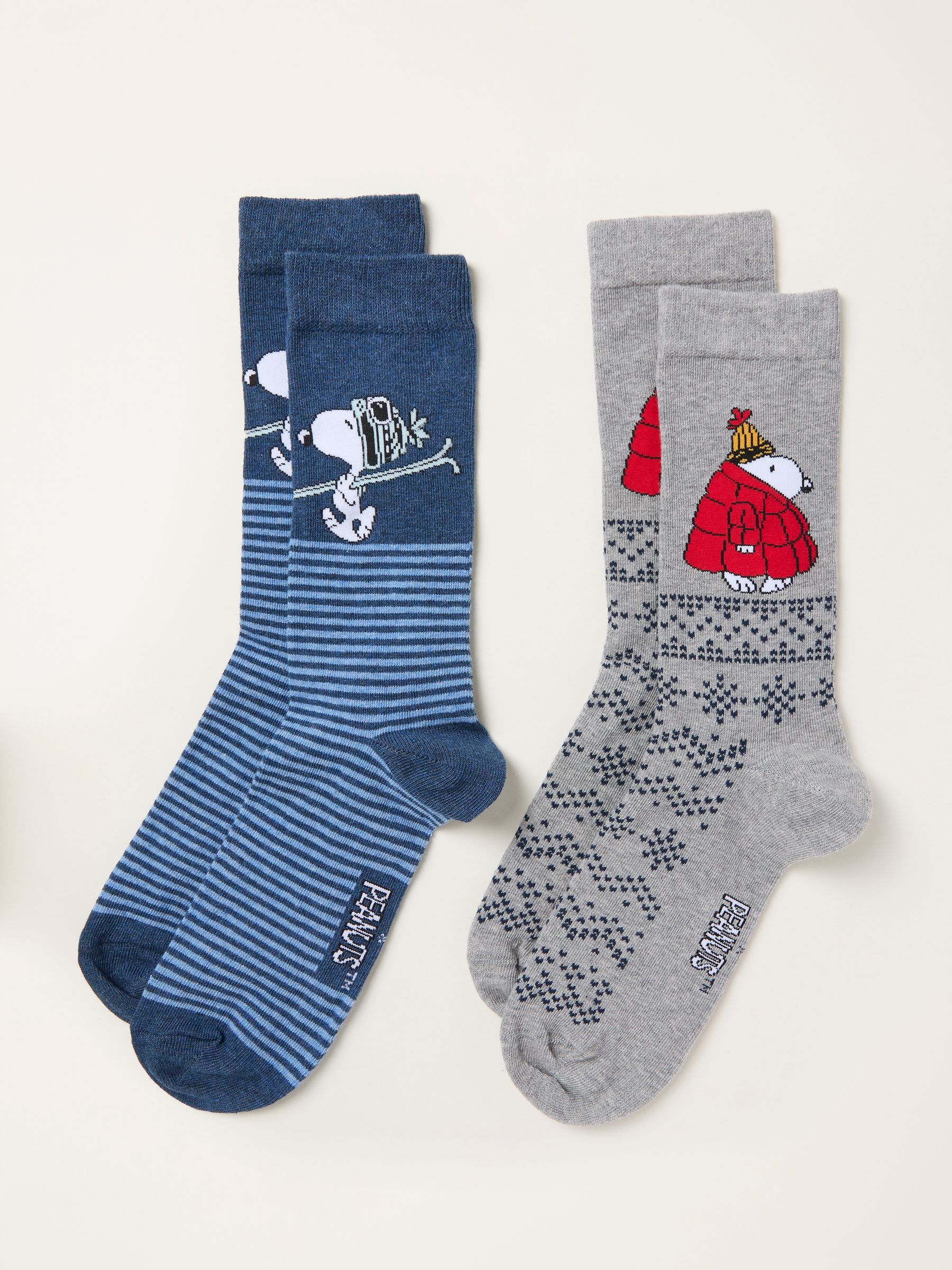 Navy 2 Pairs of Mens Snoopy Socks - Image 2 of 3