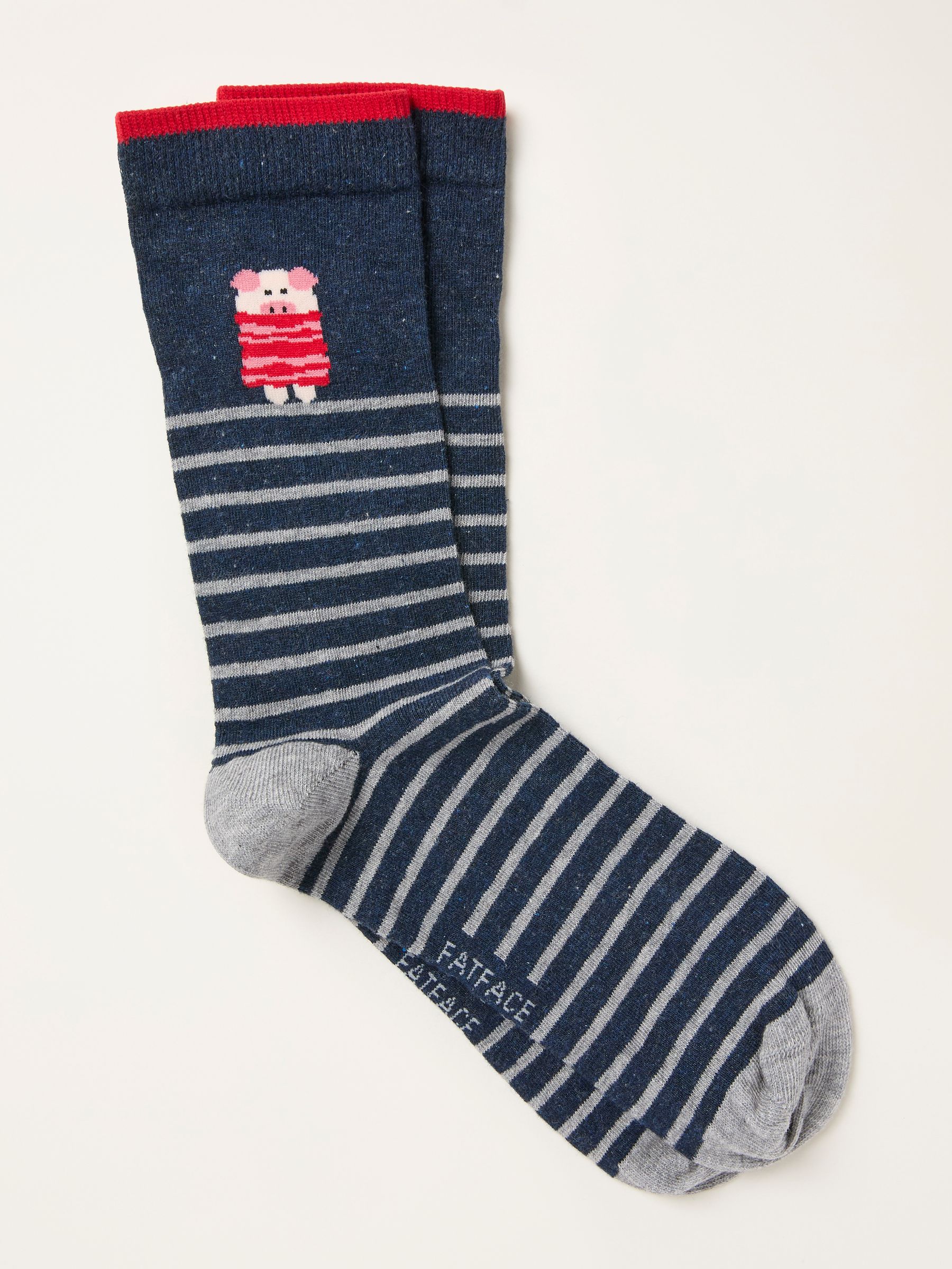 Navy Pigs in Blanket Socks - Image 1 of 2 Navy Pigs in Blanket Socks - Image 1 of 2