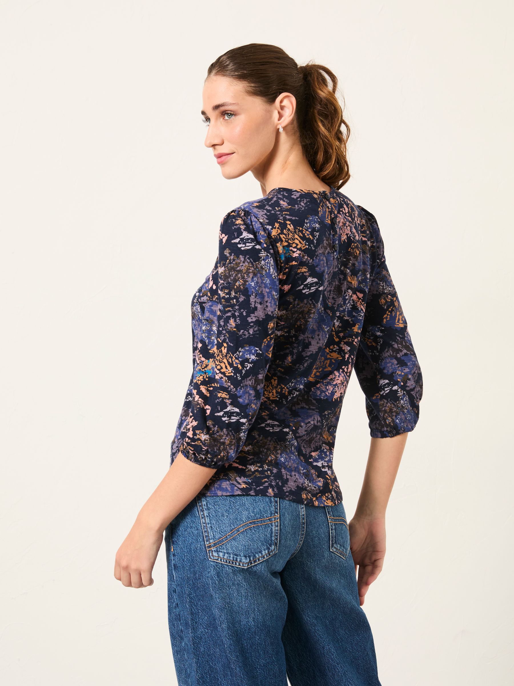 Leni Black Mountains Printed Top - Image 2 of 6 Leni Black Mountains Printed Top - Image 2 of 6