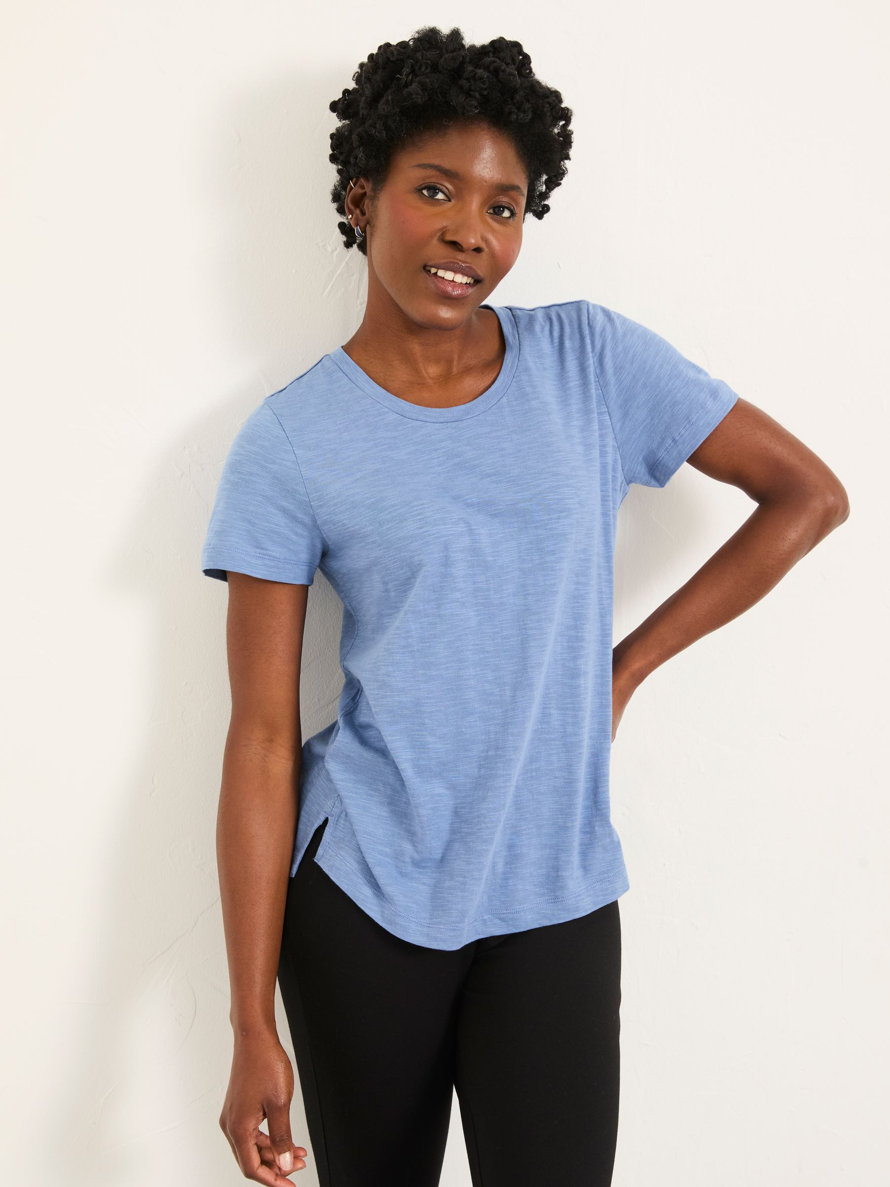 Natalie Blue/White 2 Pack Short Sleeve T Shirt - Image 3 of 7