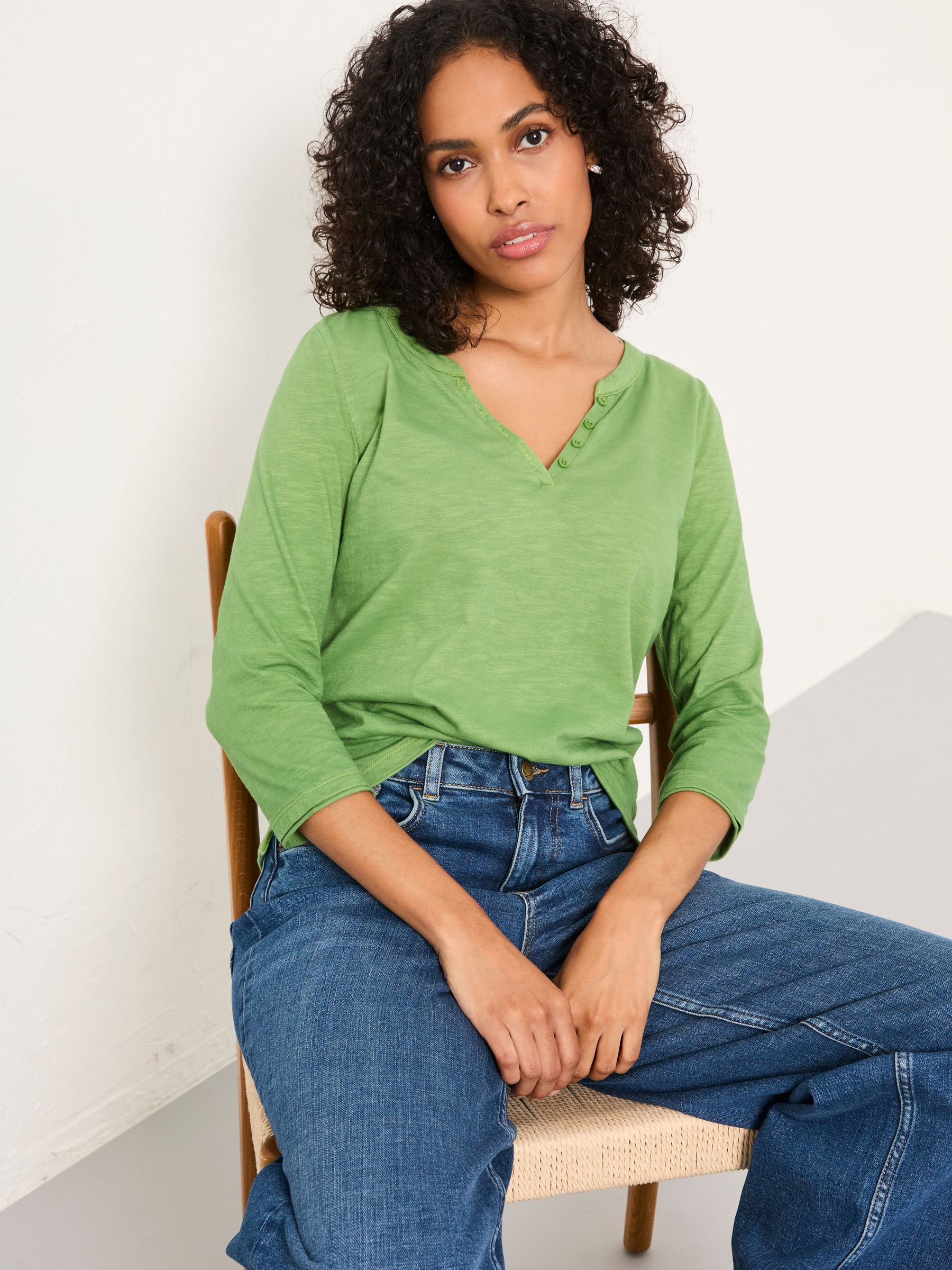 Aster Green 3/4 Sleeve T Shirt - Image 4 of 4