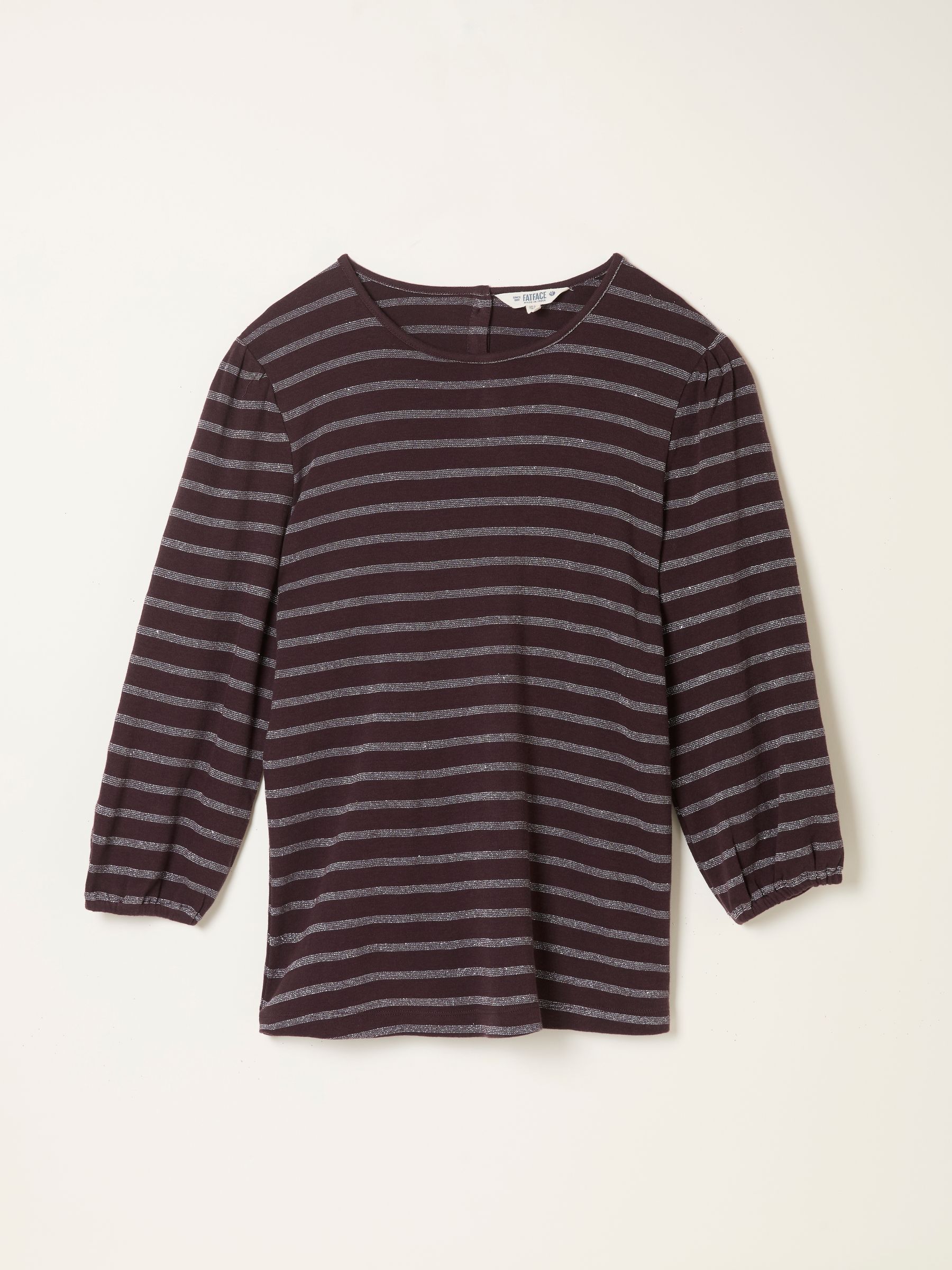 Leni Purple Sparkle Stripe Top - Image 1 of 1