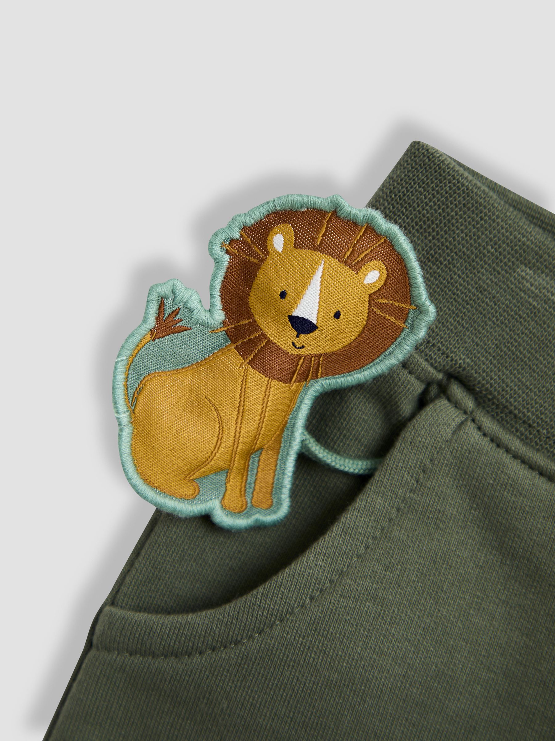 Green Safari 2-Piece Appliqué Sweatshirt & Joggers Set - Image 6 of 7