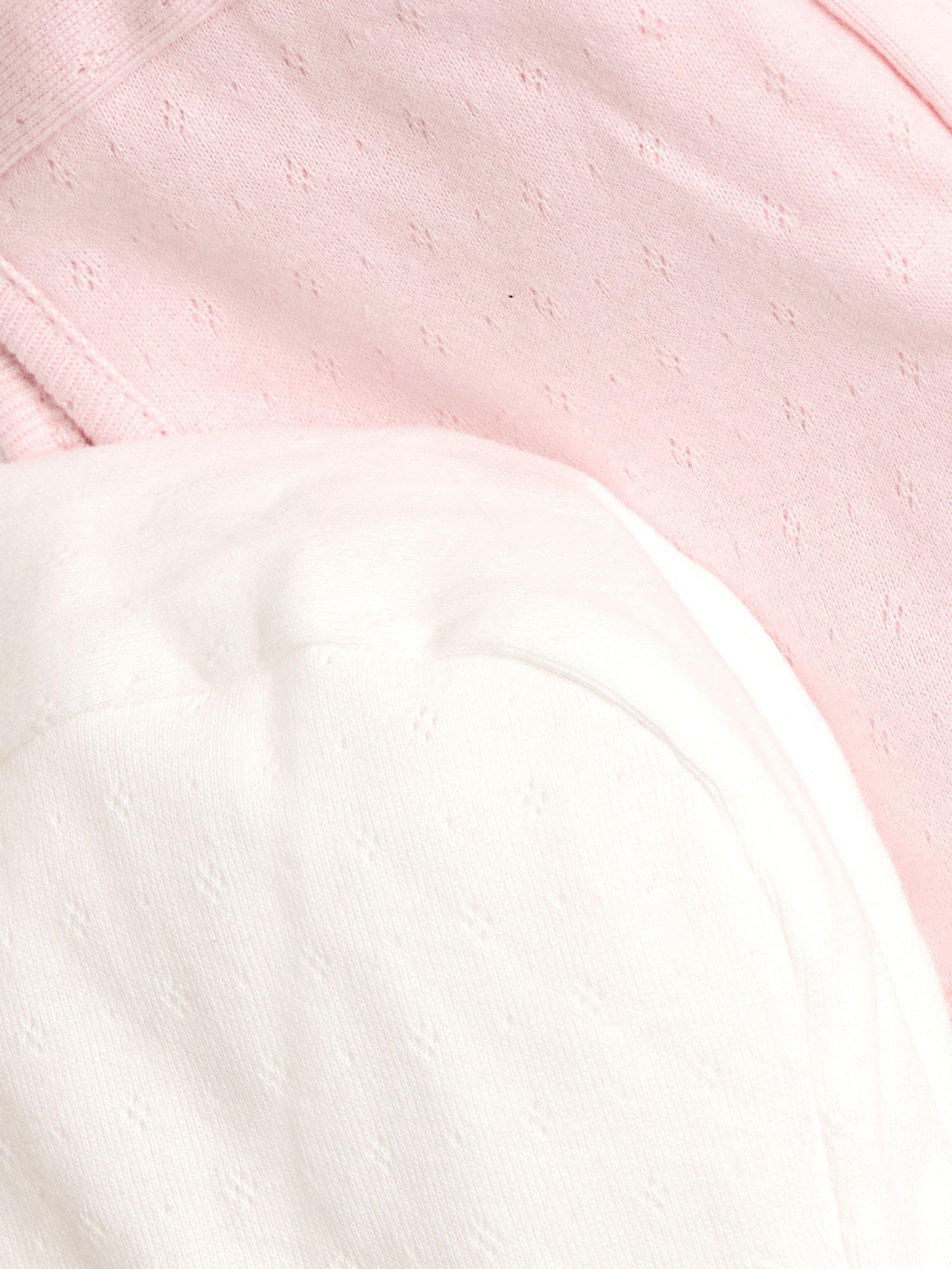 Pink 2-Pack Pointelle Bonnet - Image 4 of 4