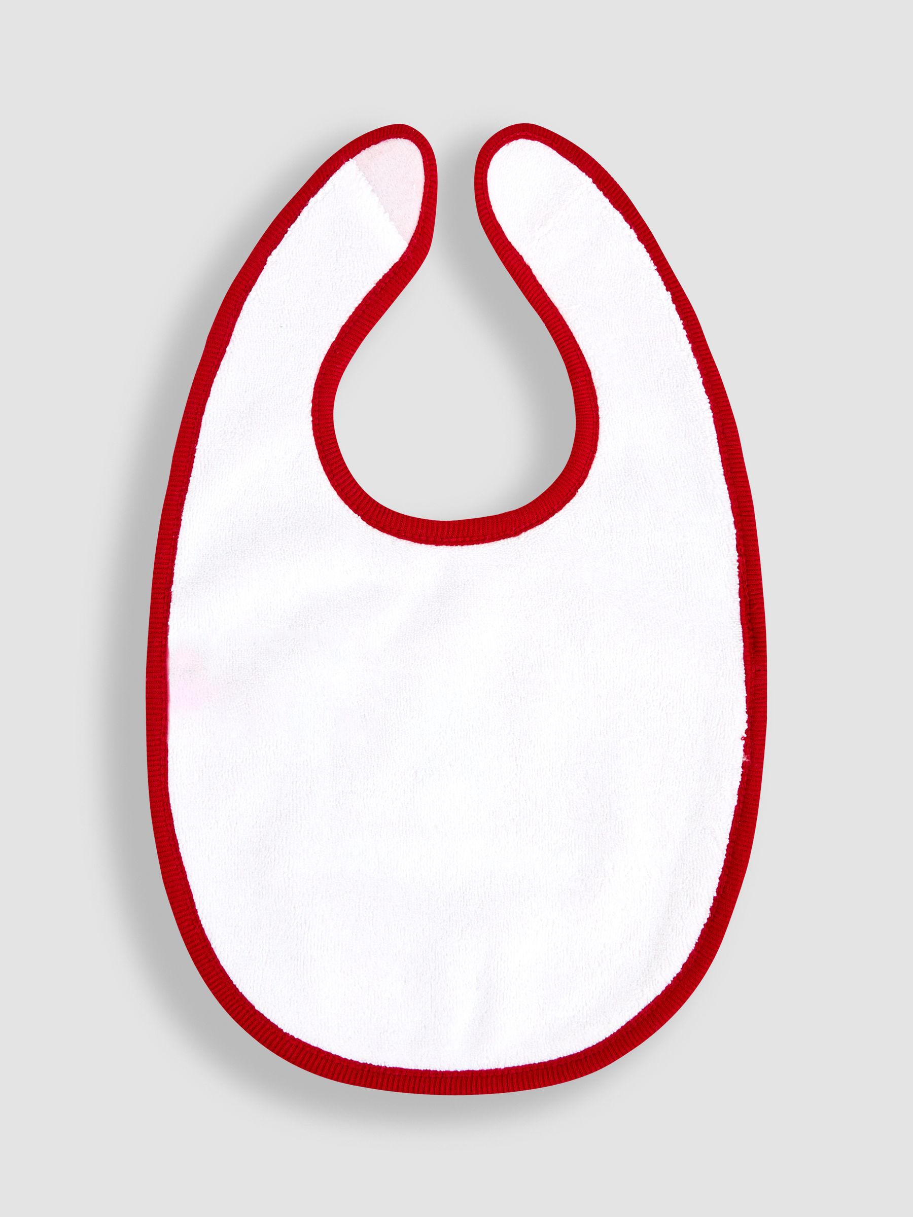 Red My First Christmas Velour Bib - Image 2 of 3