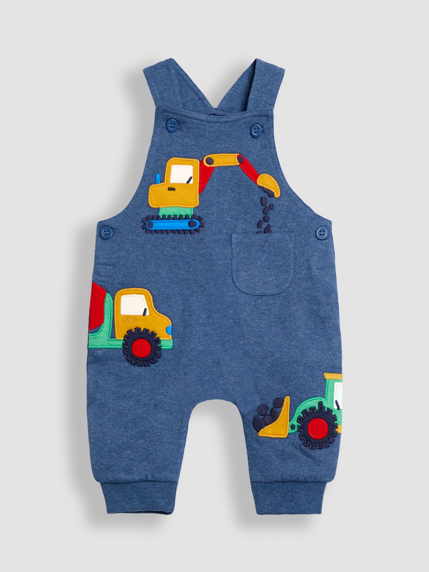 Blue 2-Piece Appliqué Dungarees & Print Top Set - Image 2 of 6
