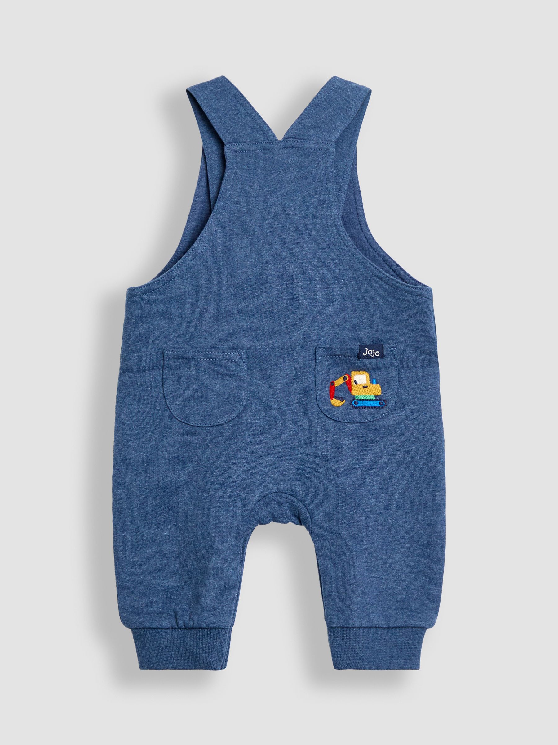 Blue 2-Piece Appliqué Dungarees & Print Top Set - Image 3 of 6