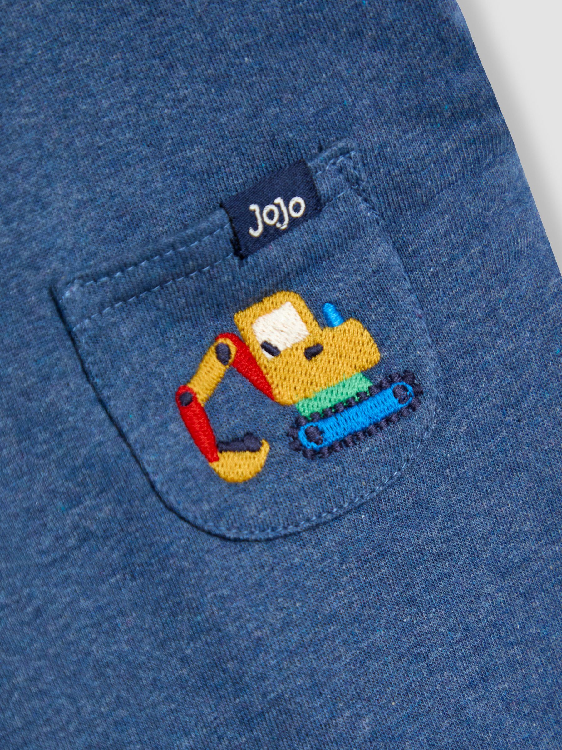 Blue 2-Piece Appliqué Dungarees & Print Top Set - Image 6 of 6