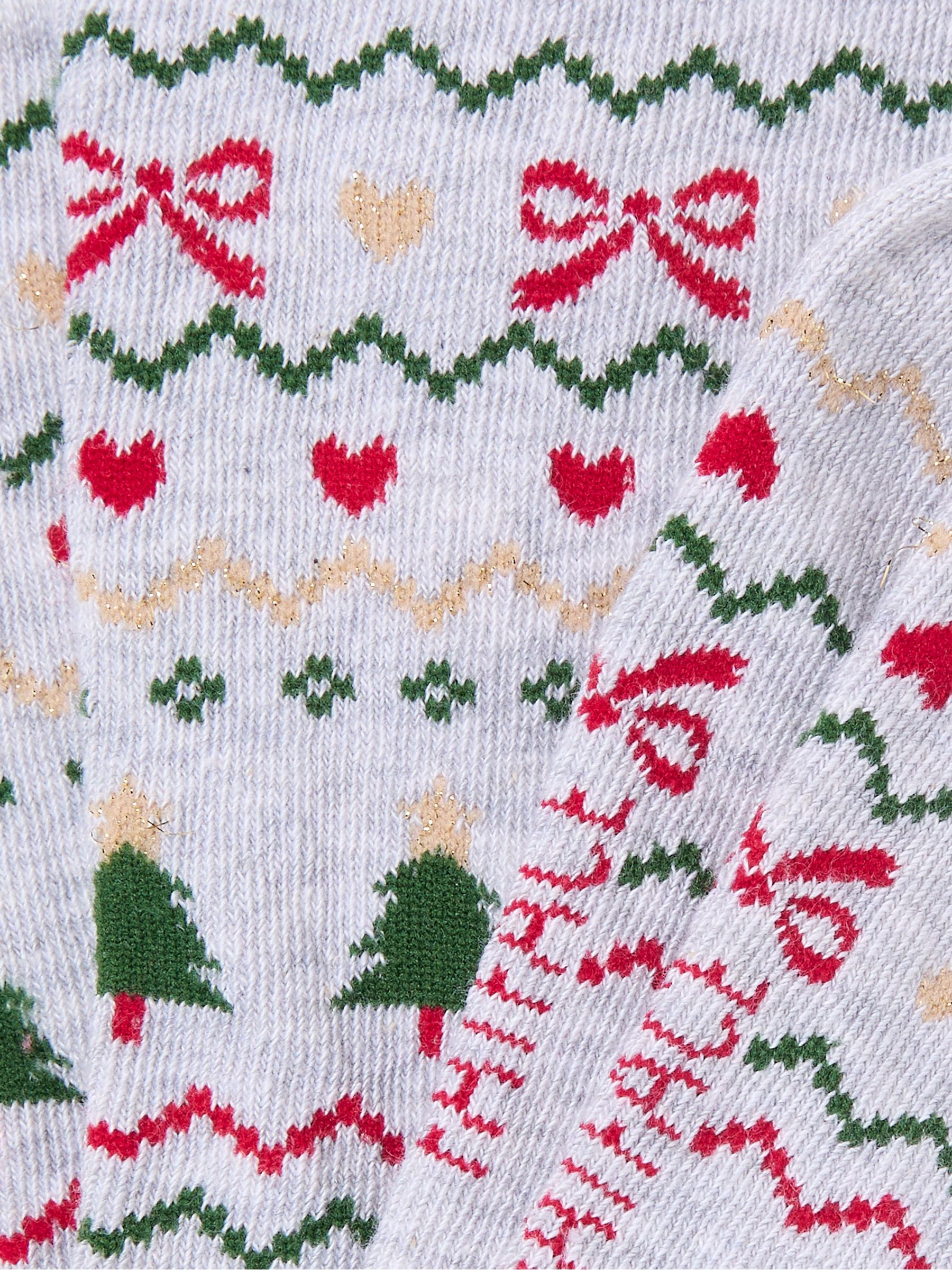 Grey Fairisle Socks - Image 2 of 2