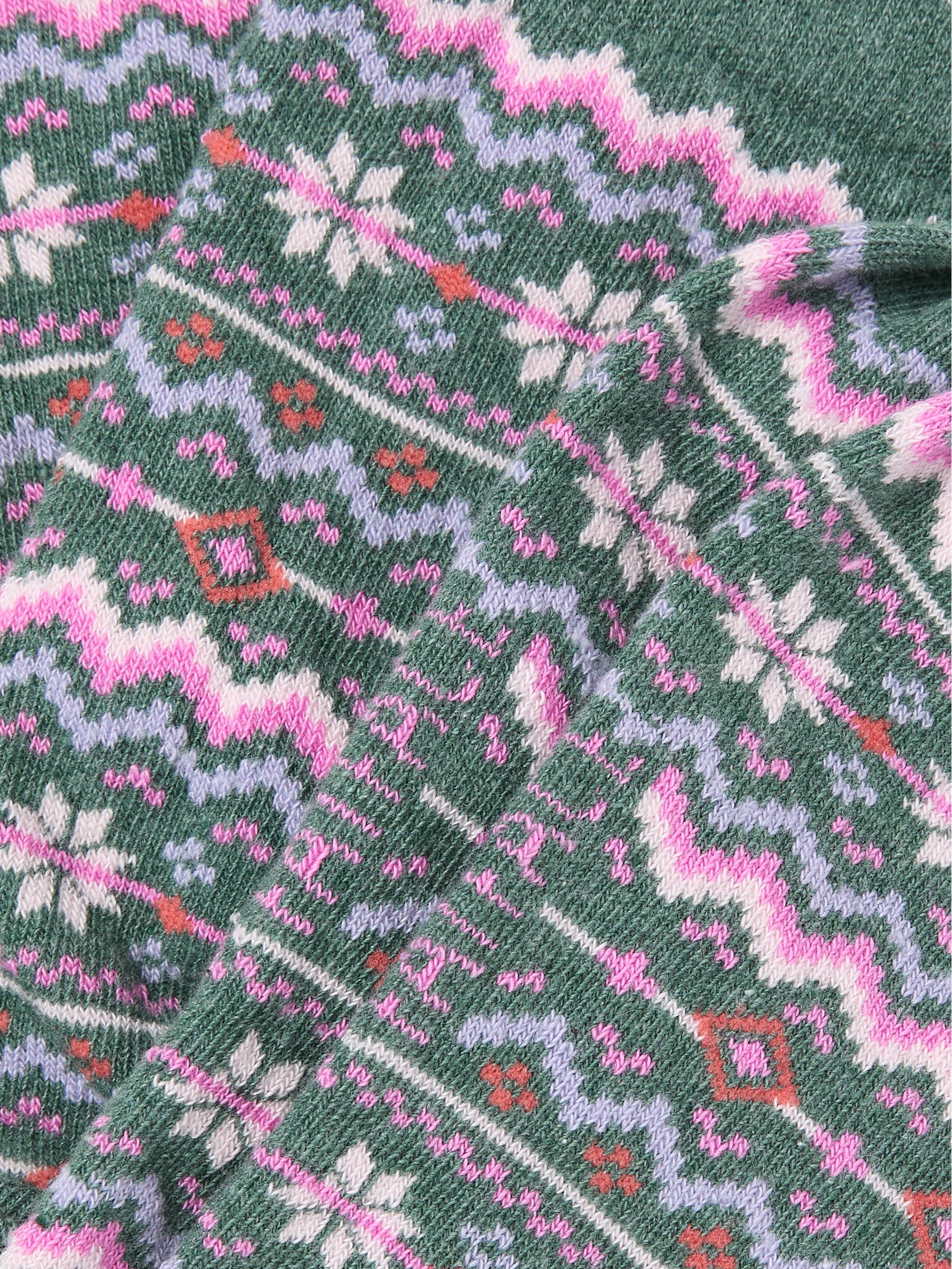 Green Fairisle Socks - Image 2 of 2