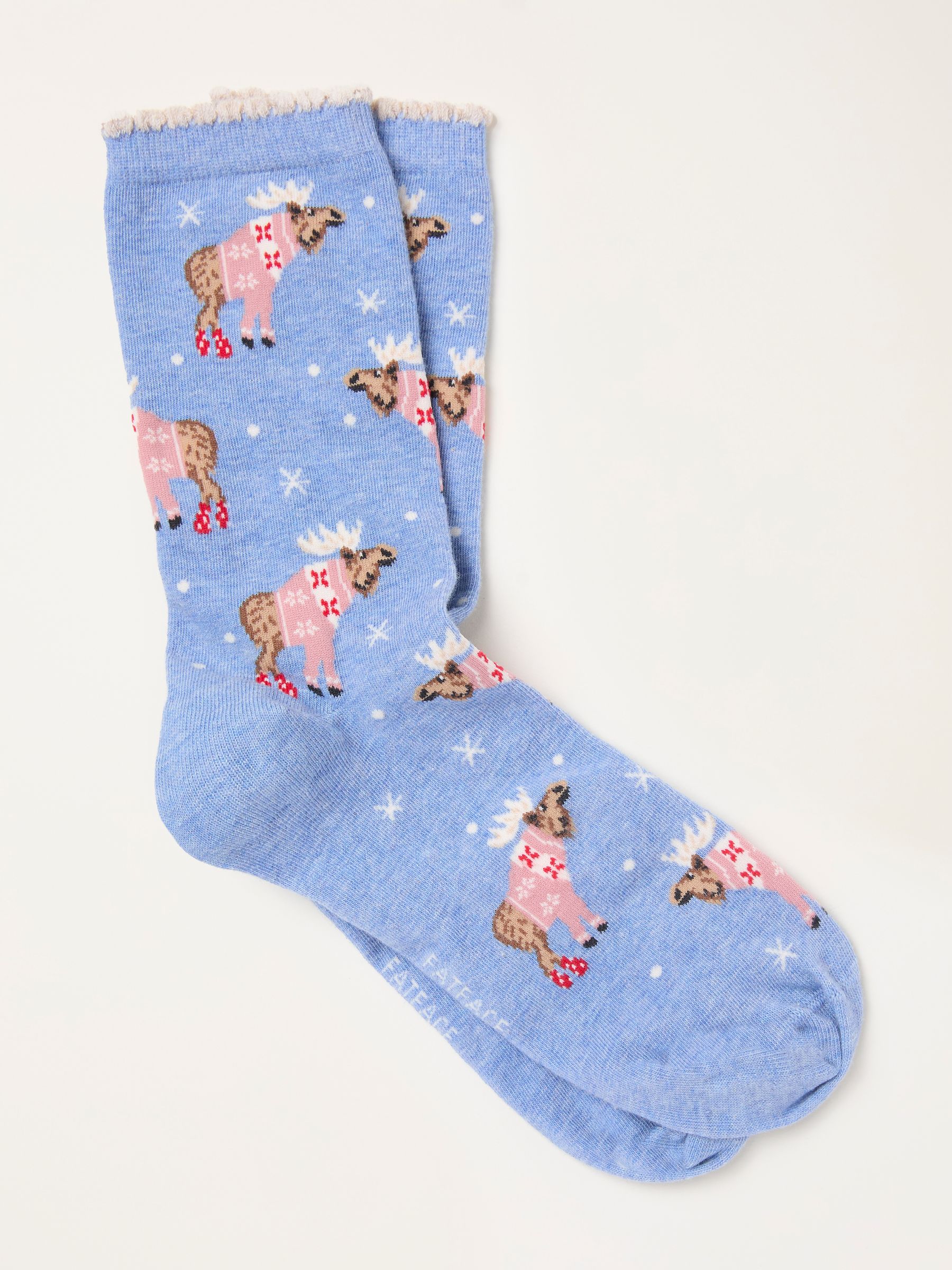 Blue Shelter Moose Socks - Image 1 of 2