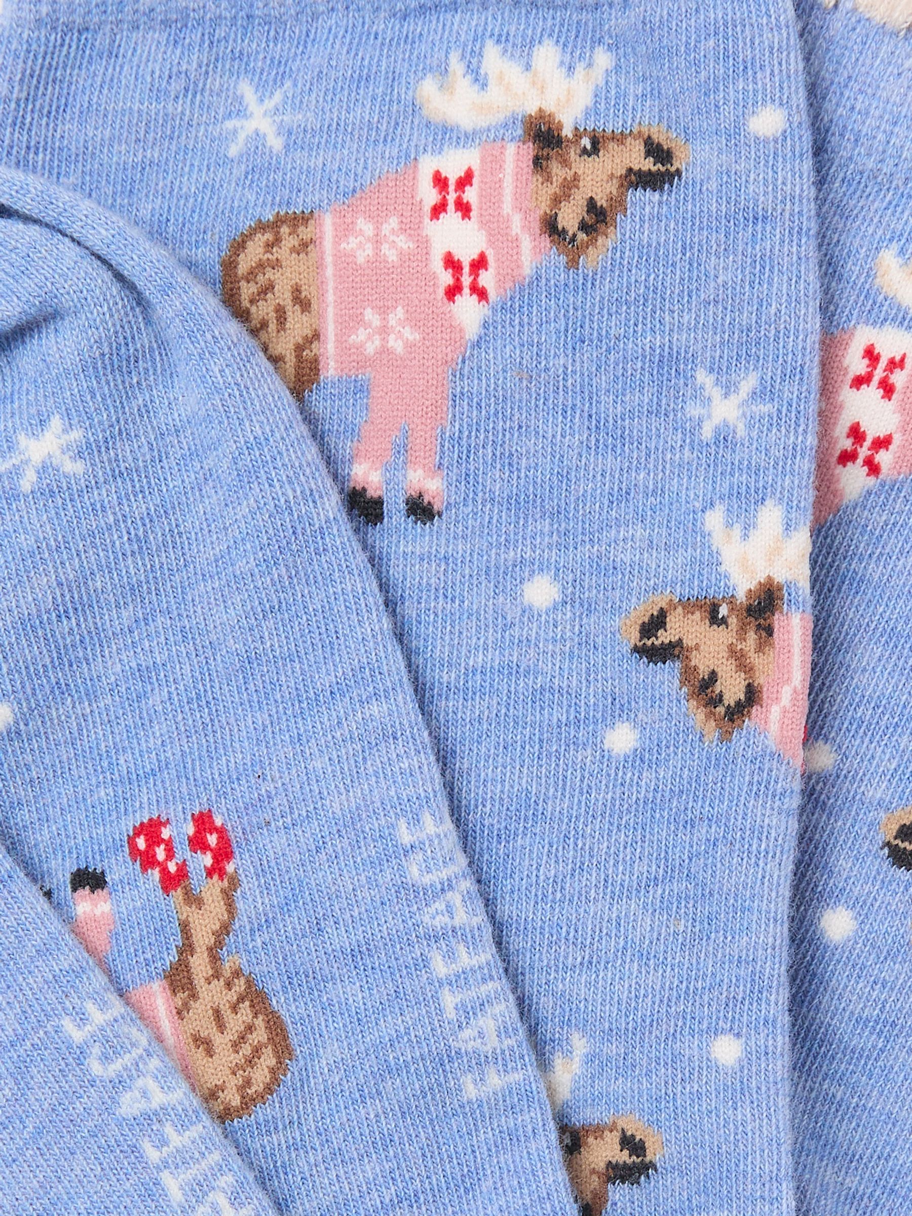 Blue Shelter Moose Socks - Image 2 of 2