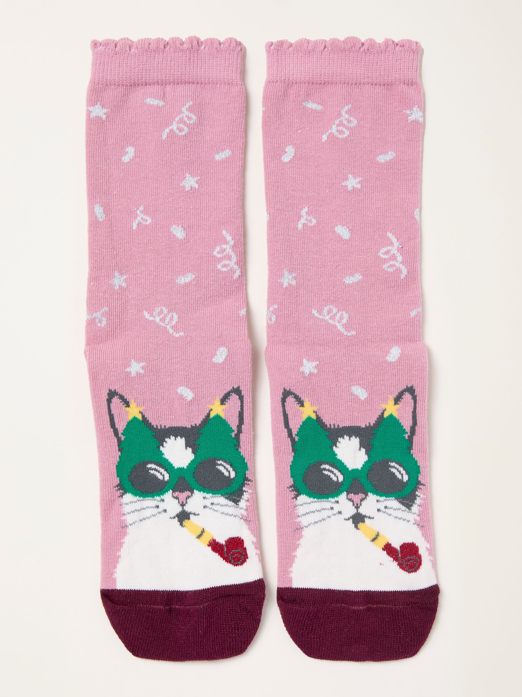 Pink Cat Toe Socks - Image 1 of 2