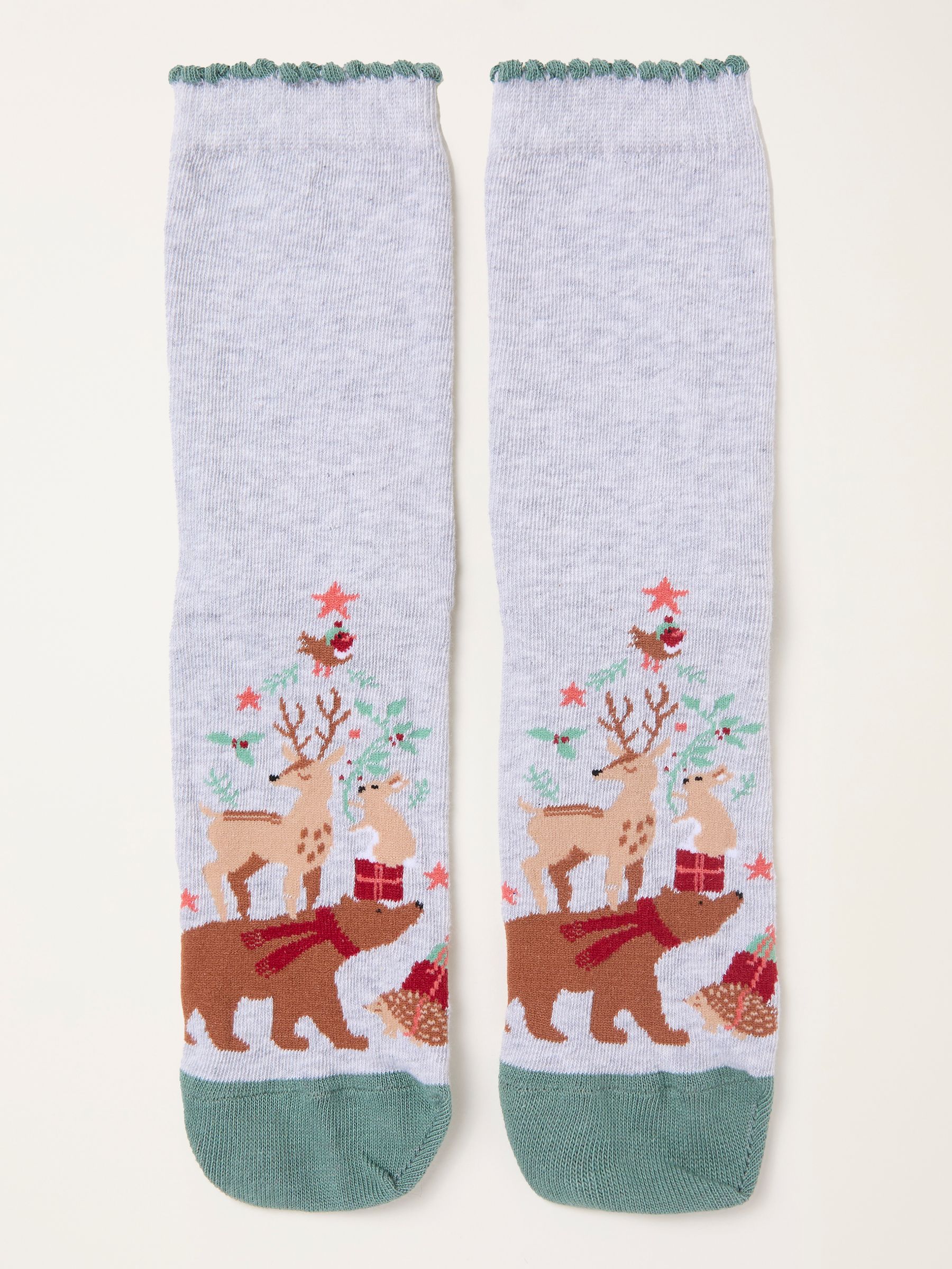 Grey Woodland Tree Socks - Image 1 of 2
