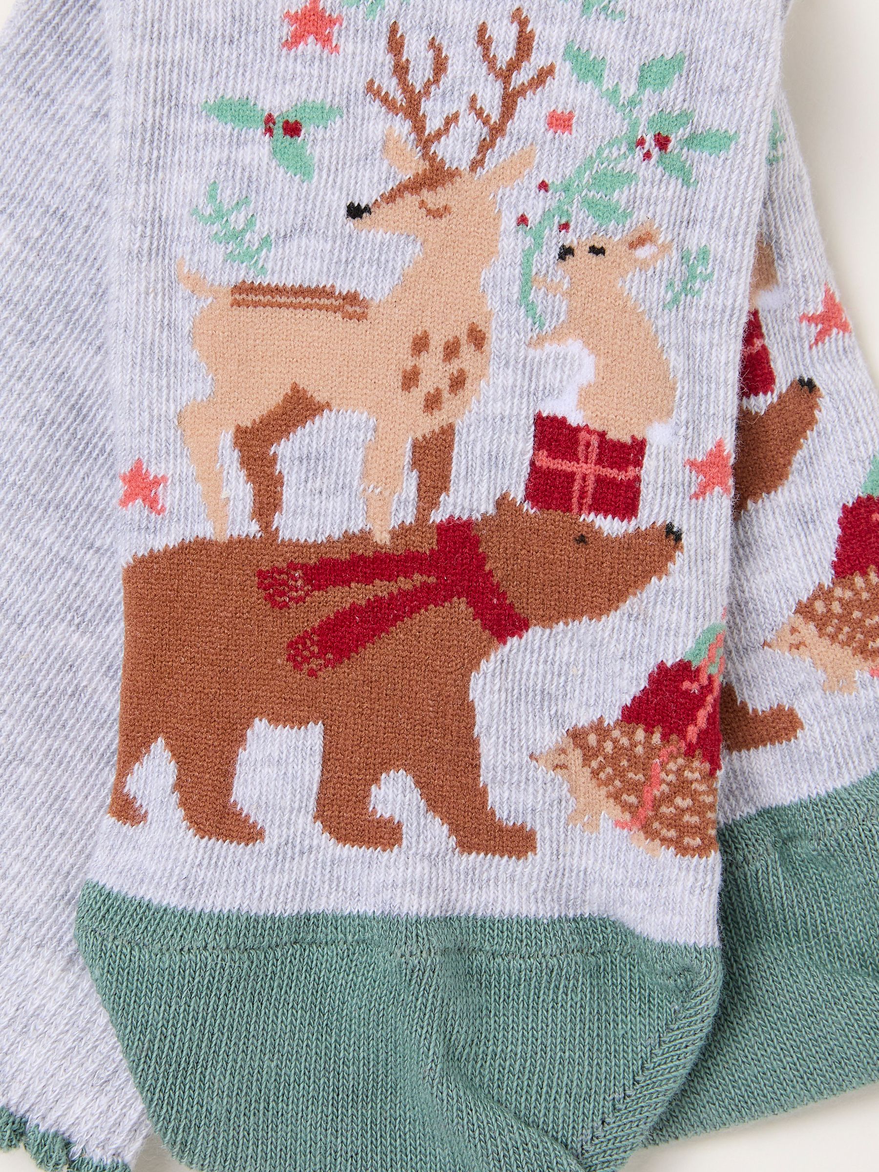 Grey Woodland Tree Socks - Image 2 of 2
