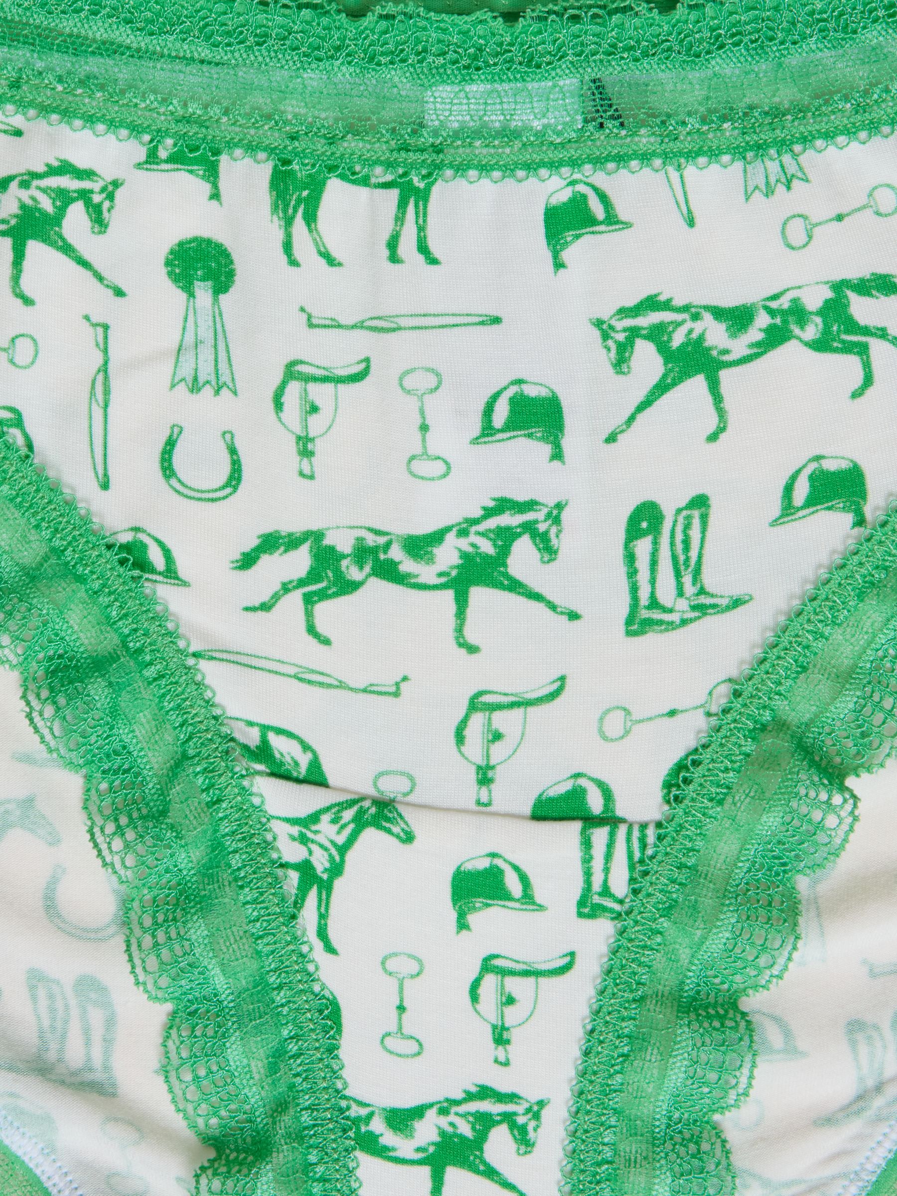 White & Green Equestrian Knickers - Image 3 of 3 White & Green Equestrian Knickers - Image 3 of 3