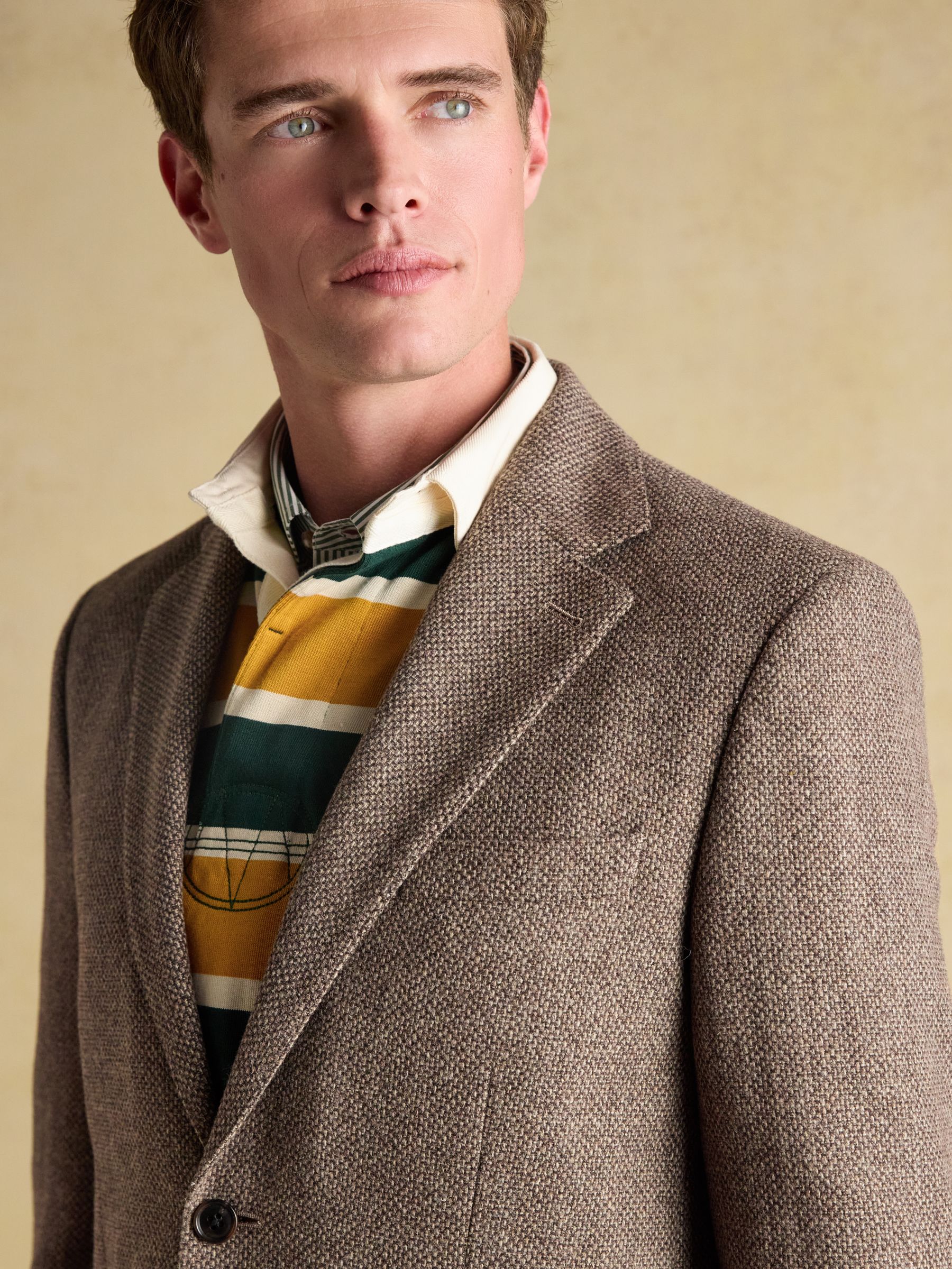 Stone Wool Blend Donegal Blazer - Image 5 of 13