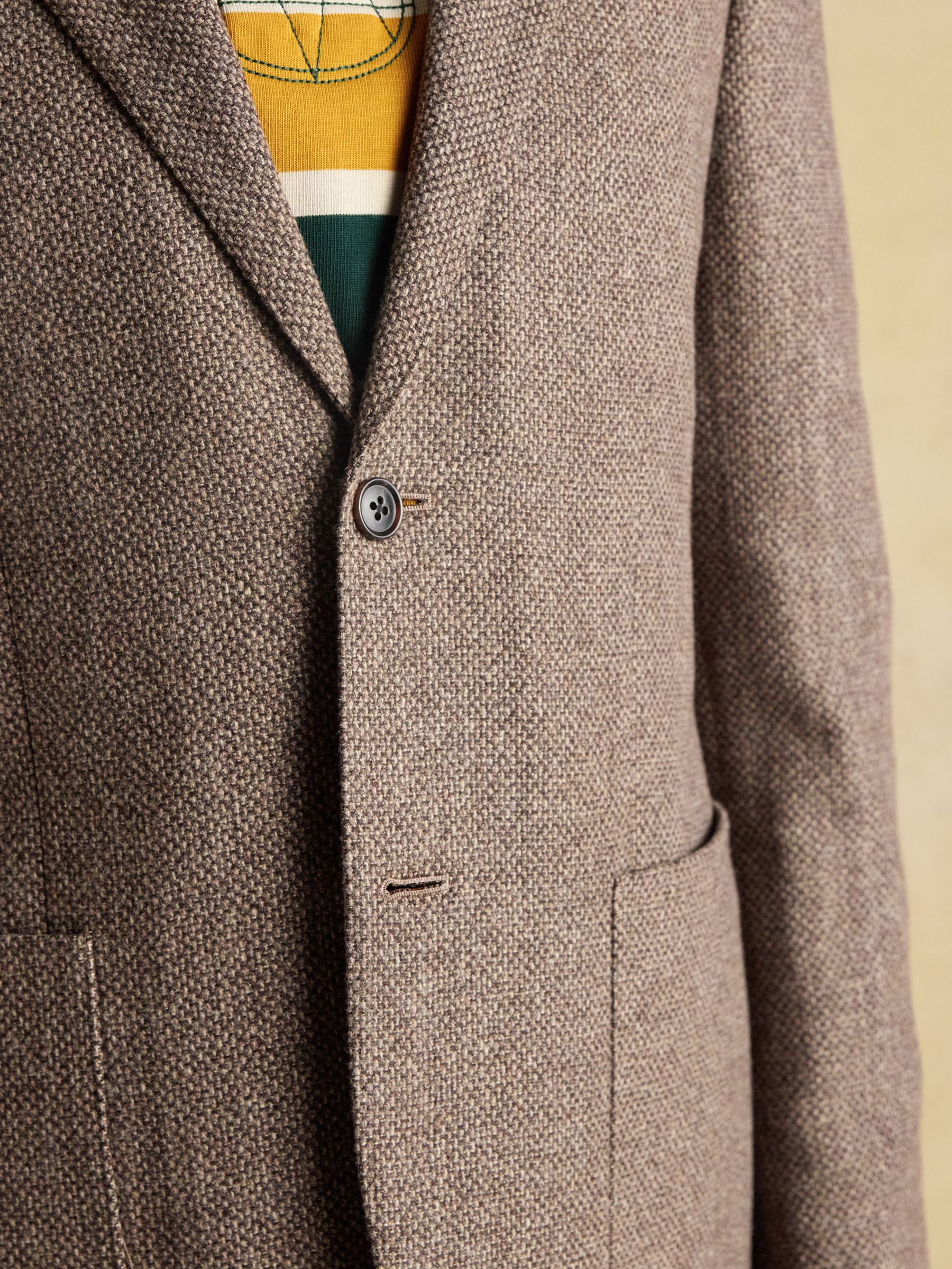 Stone Wool Blend Donegal Blazer - Image 6 of 13