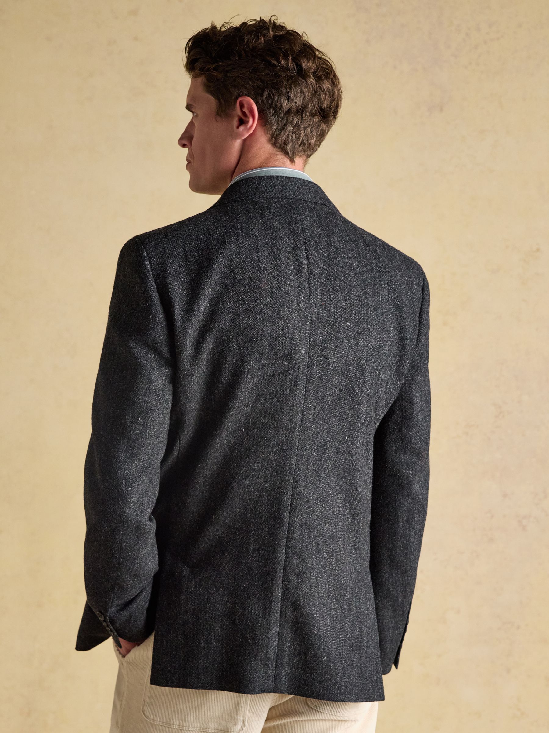 Grey Wool Blend Donegal Blazer - Image 2 of 13