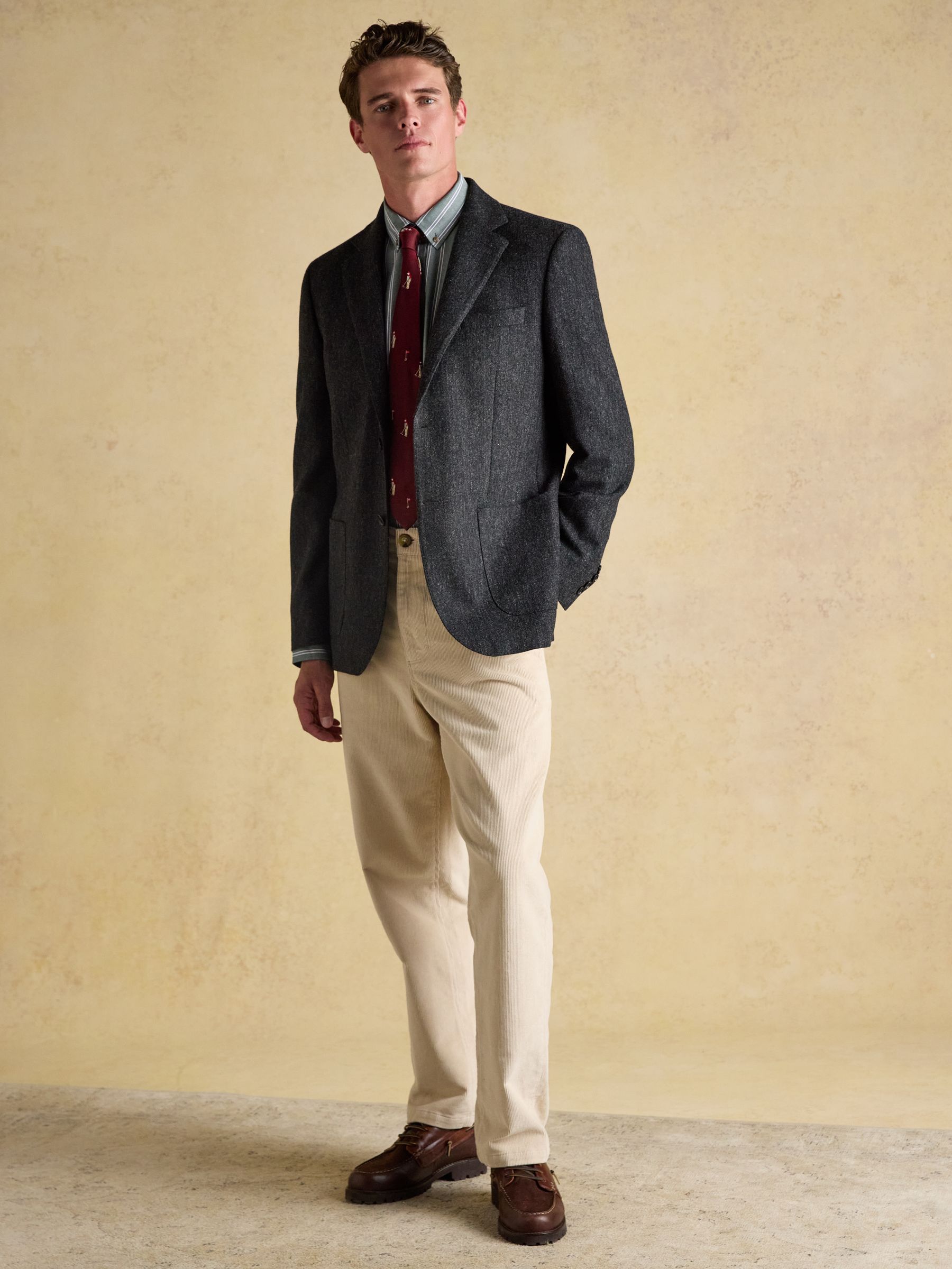 Grey Wool Blend Donegal Blazer - Image 3 of 13