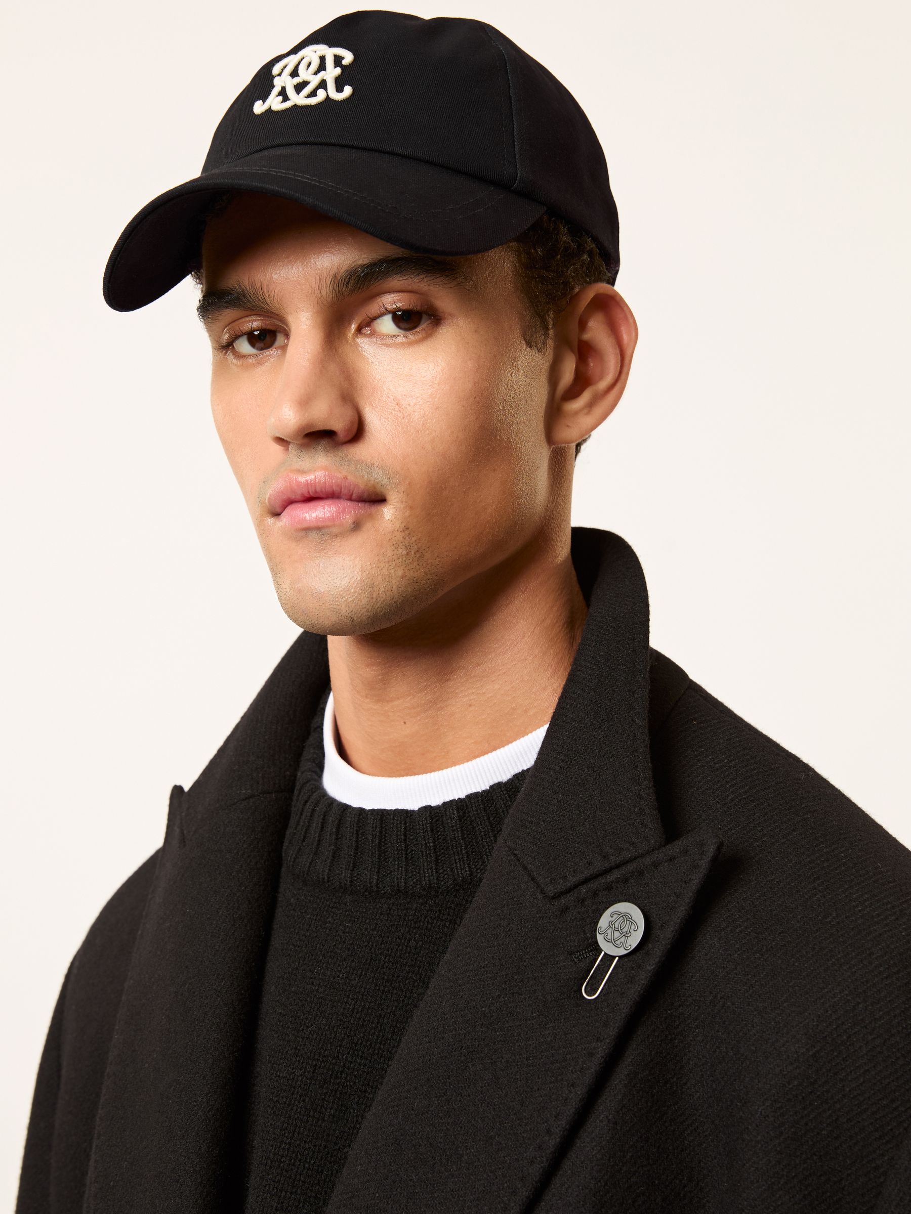 Embroidered Logo Cap in Black - Image 2 of 5 Embroidered Logo Cap in Black - Image 2 of 5