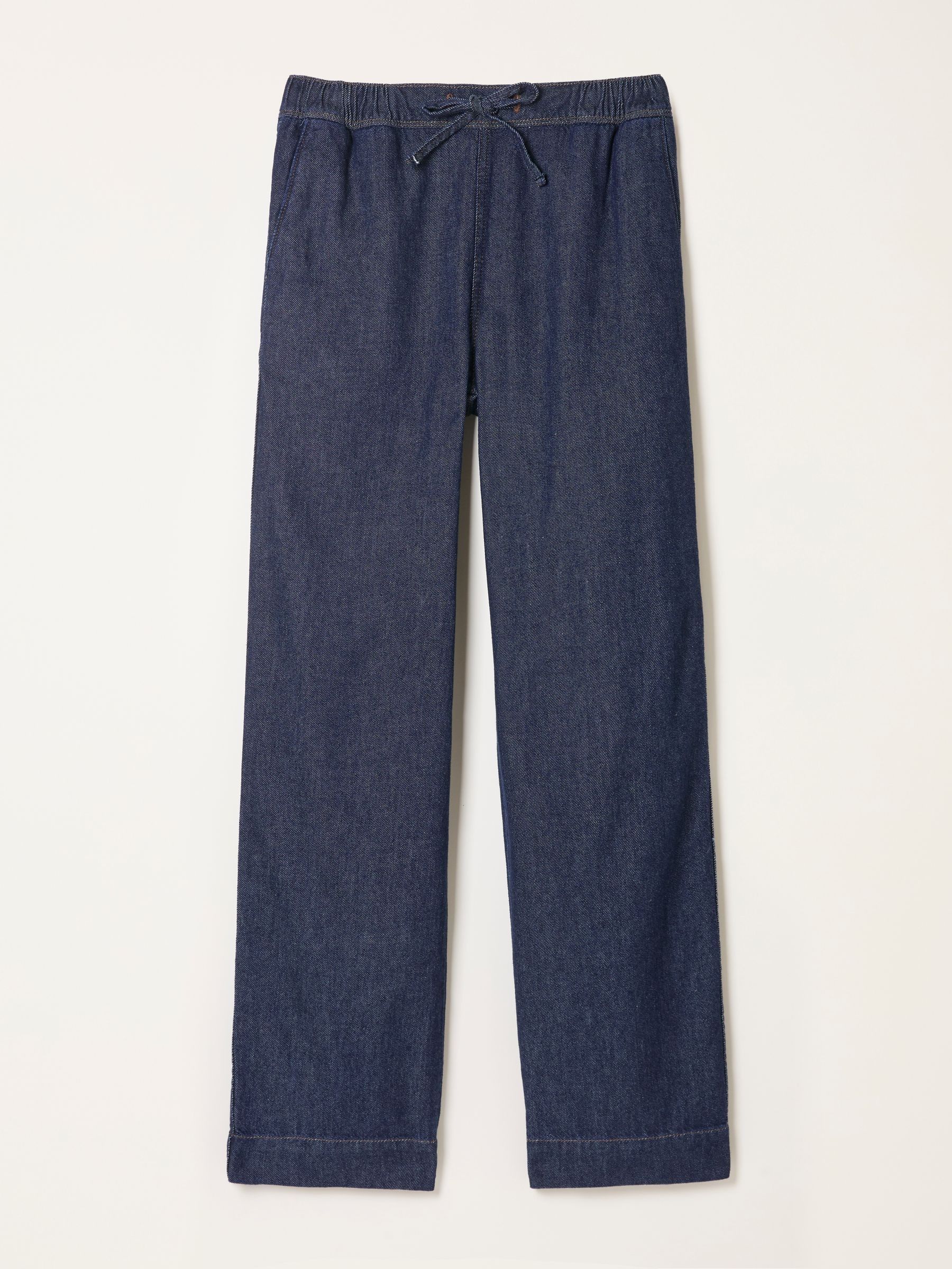 Denim Dark Blue Ashby Straight Leg Drawstring Jeans - Image 6 of 6