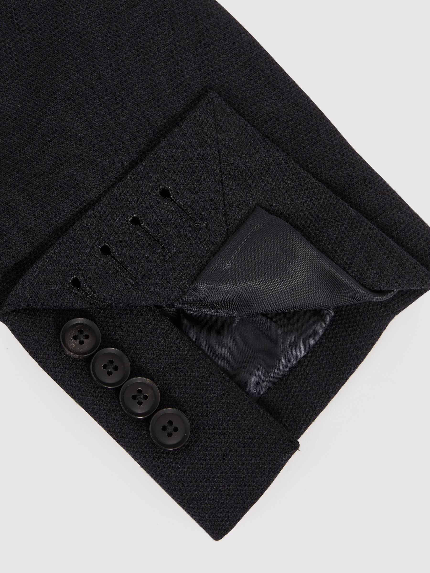 Slim-Fit Single-Breasted Jersey Suit Blazer in Navy - Image 6 of 7