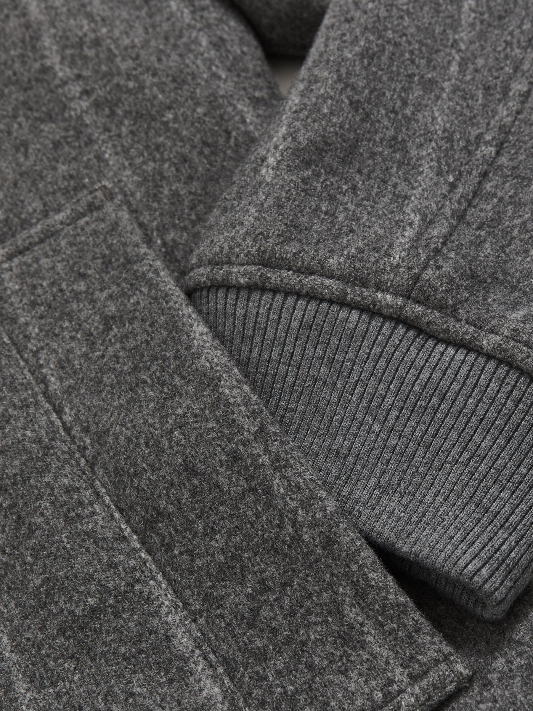 Wool-Blend Chalk-Stripe Bomber Jacket in Grey - Image 6 of 6
