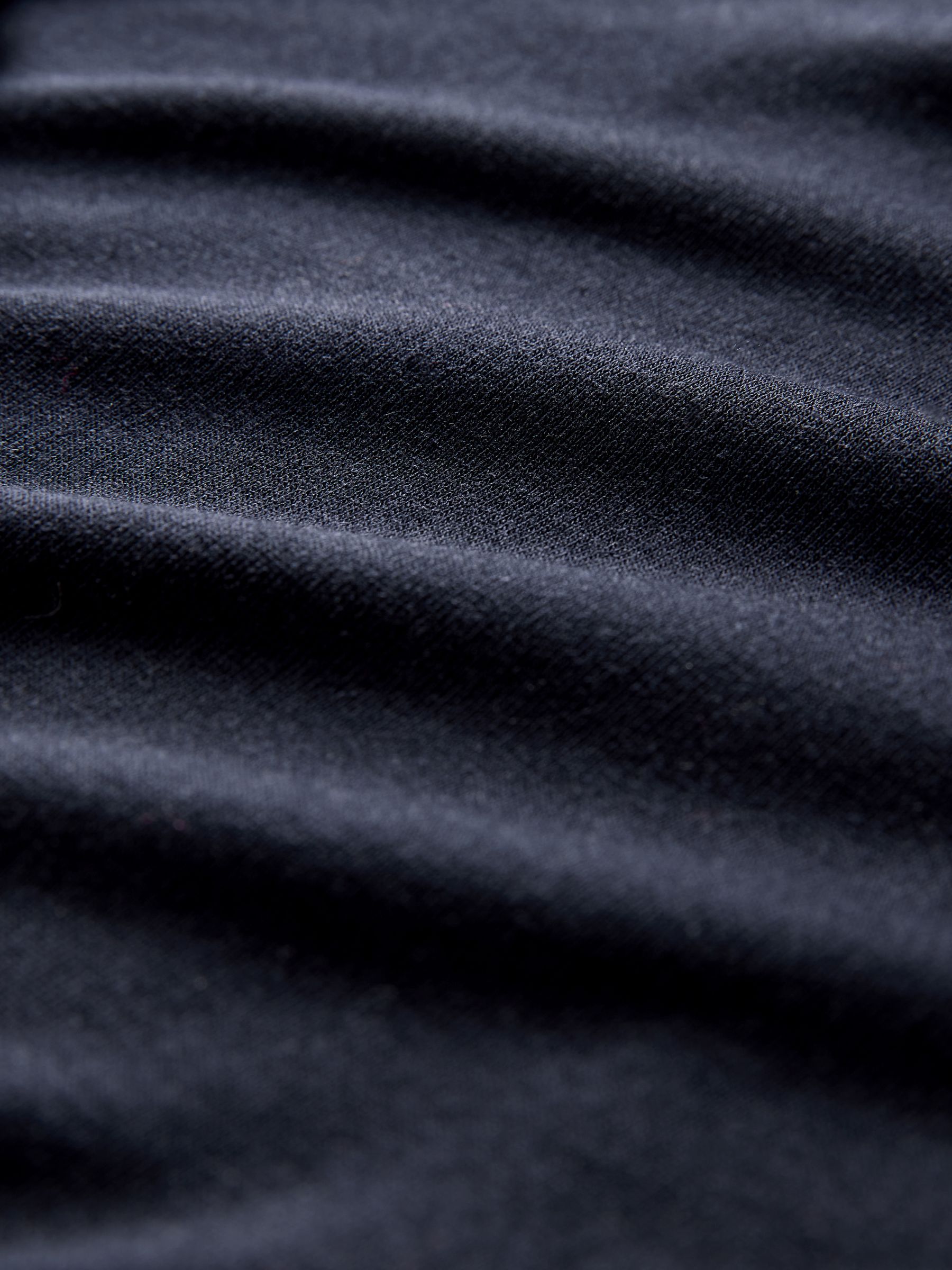 Navy Blue - 2 Pack Viscose Blend Dressing Gown and Button Through Long Pyjamas with Piping - Image 6 of 6 Navy Blue - 2 Pack Viscose Blend Dressing Gown and Button Through Long Pyjamas with Piping - Image 6 of 6