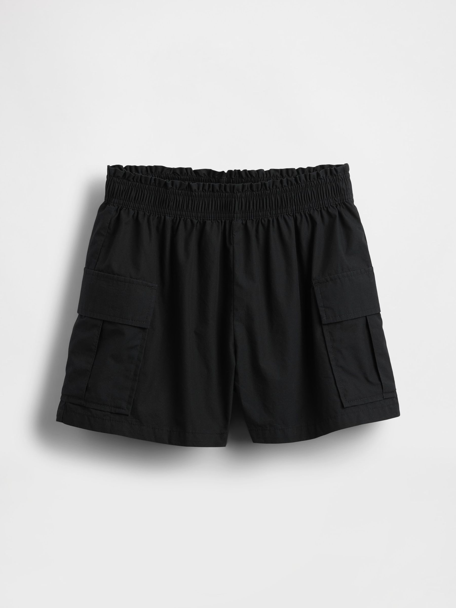 Black Poplin Easy Cargo Shorts (4-13yrs) - Image 5 of 5