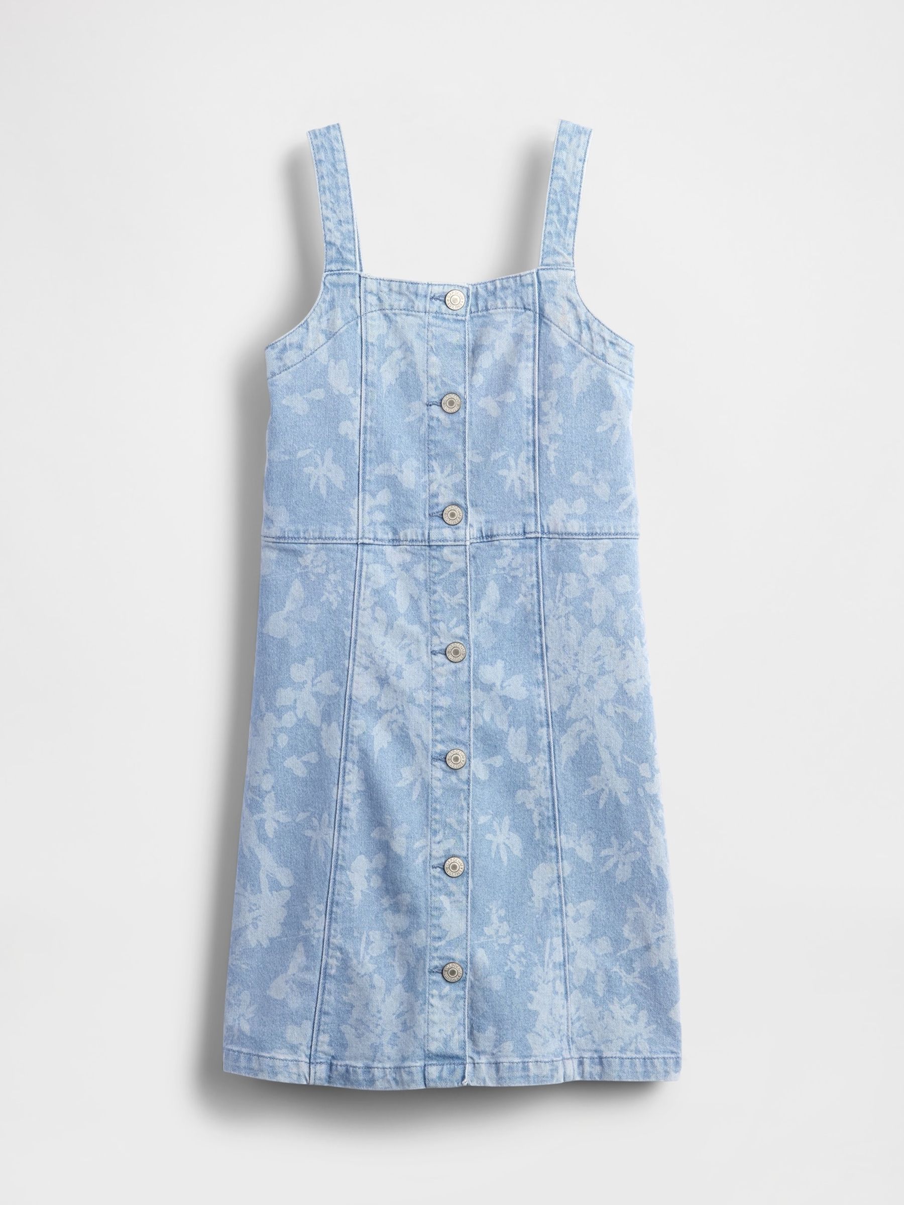 Blue Denim Floral Dress (4-13yrs) - Image 3 of 4