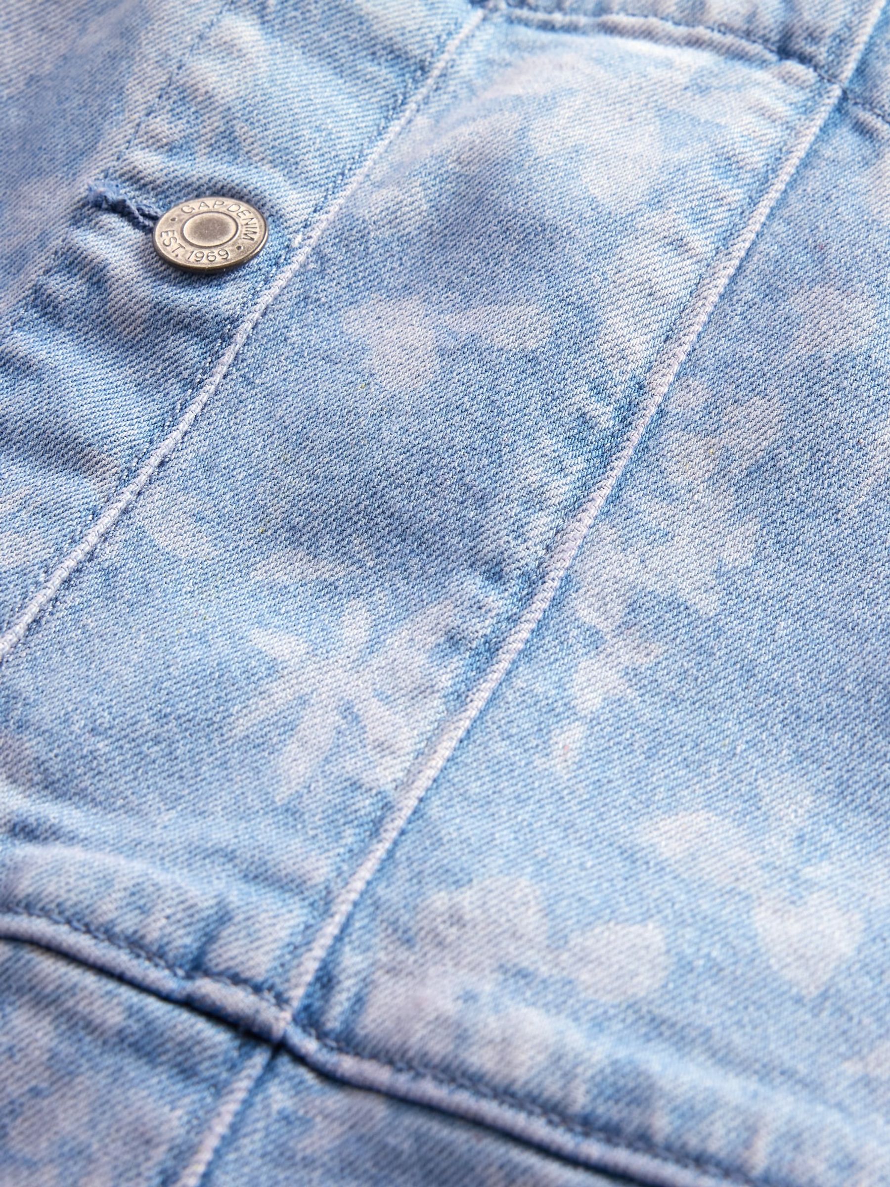 Blue Denim Floral Dress (4-13yrs) - Image 4 of 4